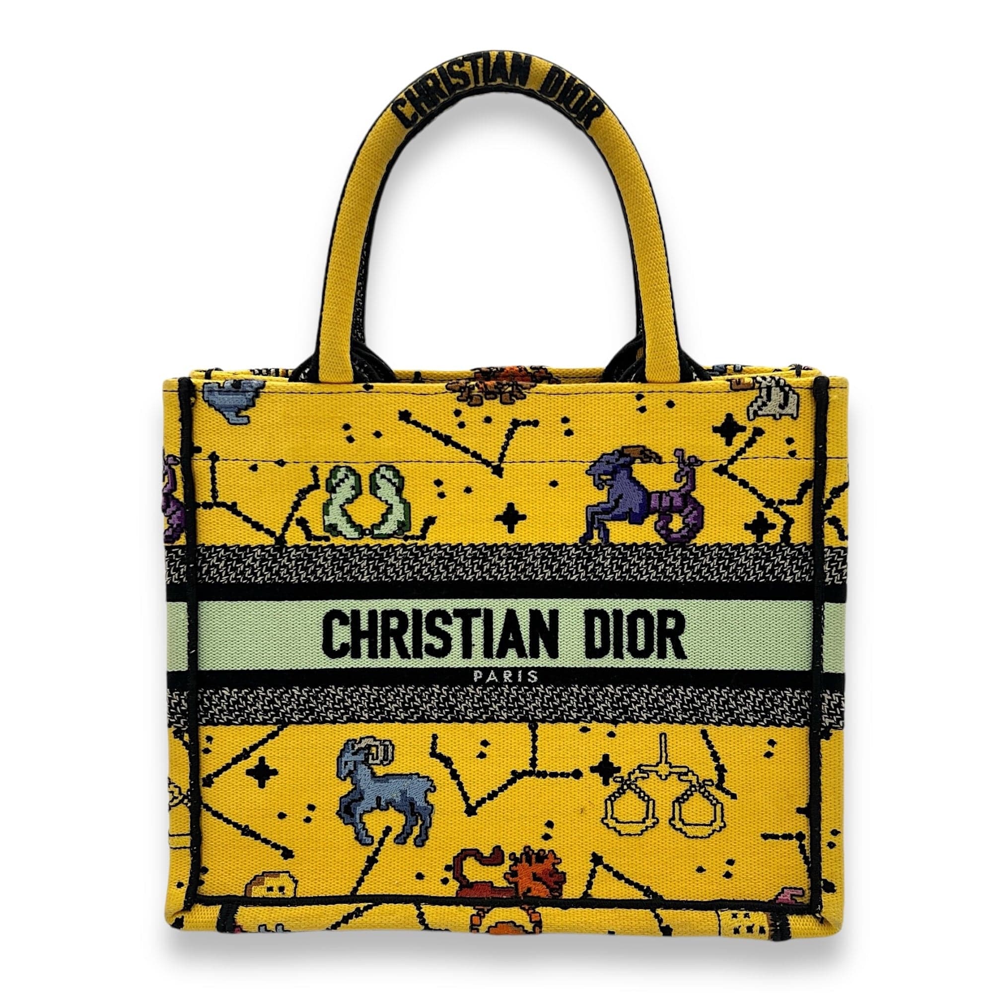 Christian Dior Christian Dior  Pixel Zodiac Book Small Tote bag in Jacquard, N/A Hardware S2407304VZ