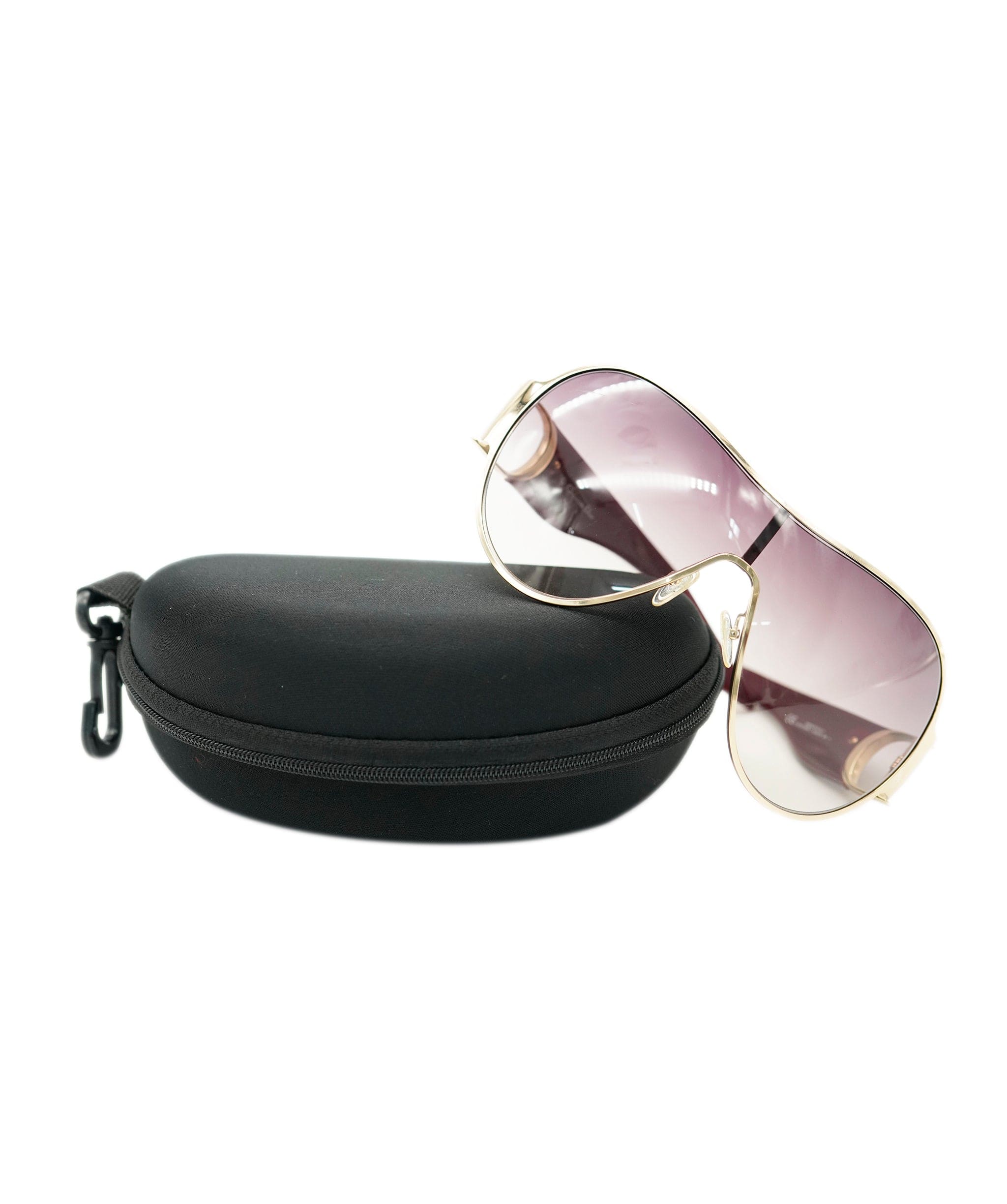 Christian Dior Christian Dior Vintage "I Love Dior 1" Shield Burgundy Sunglasses DBXS2415