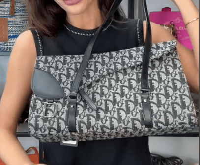 Christian Dior D26030440 Dior Saddle Tote Black Trotter