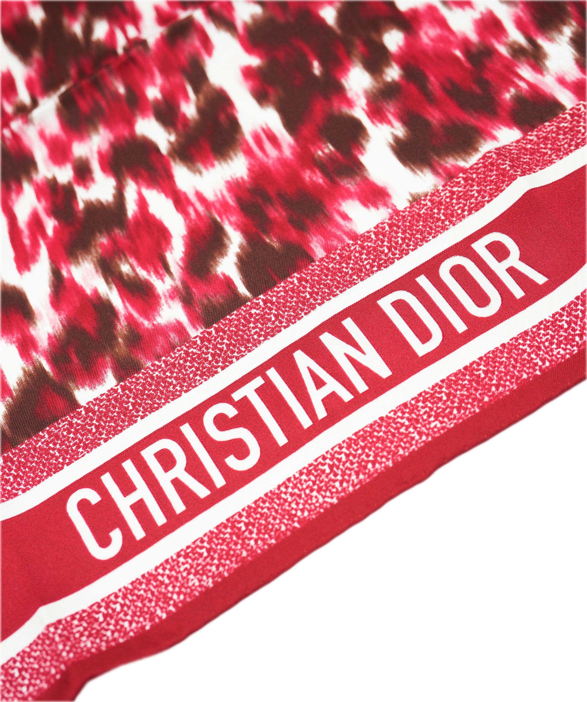 Christian Dior Dior 70 x 70 Red Scarf AVL1505