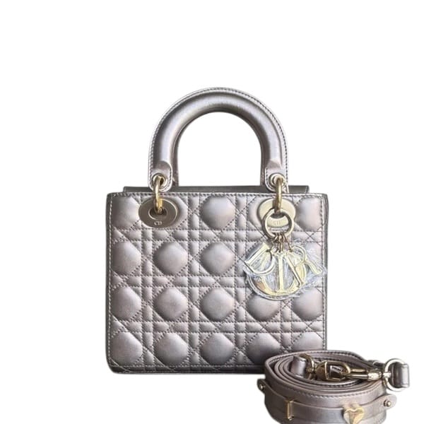 Christian Dior DIOR LADY SMALL FLAP ABC - CANNAGE CALFSKIN GOLD GOLD HARDWARE MYABC SYCMDA129