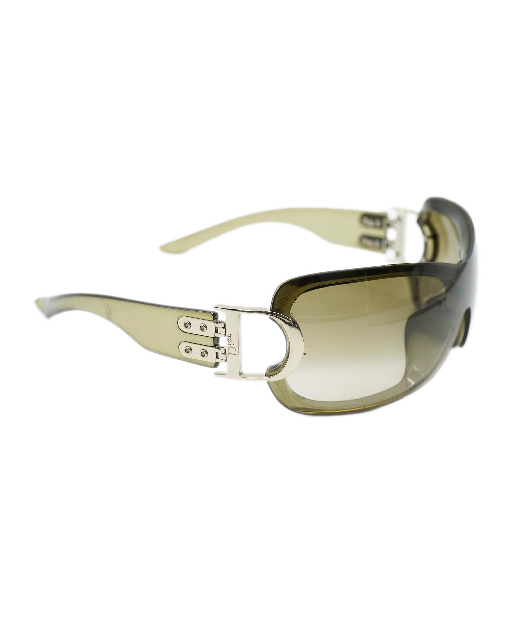 Christian Dior Christian Dior Green / Silver D Ring Visor sunglasses AGL2423