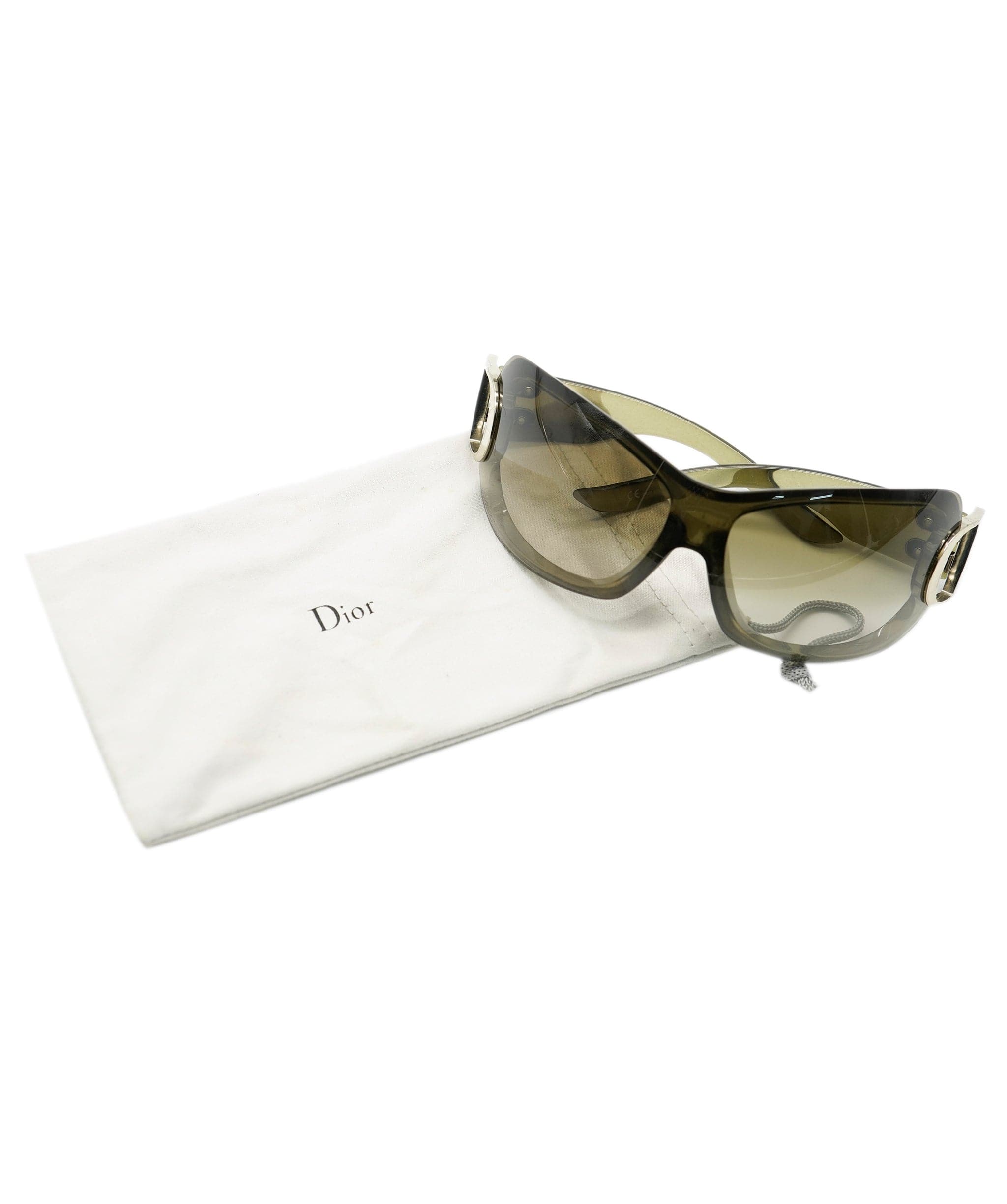 Christian Dior Christian Dior Green / Silver D Ring Visor sunglasses AGL2423