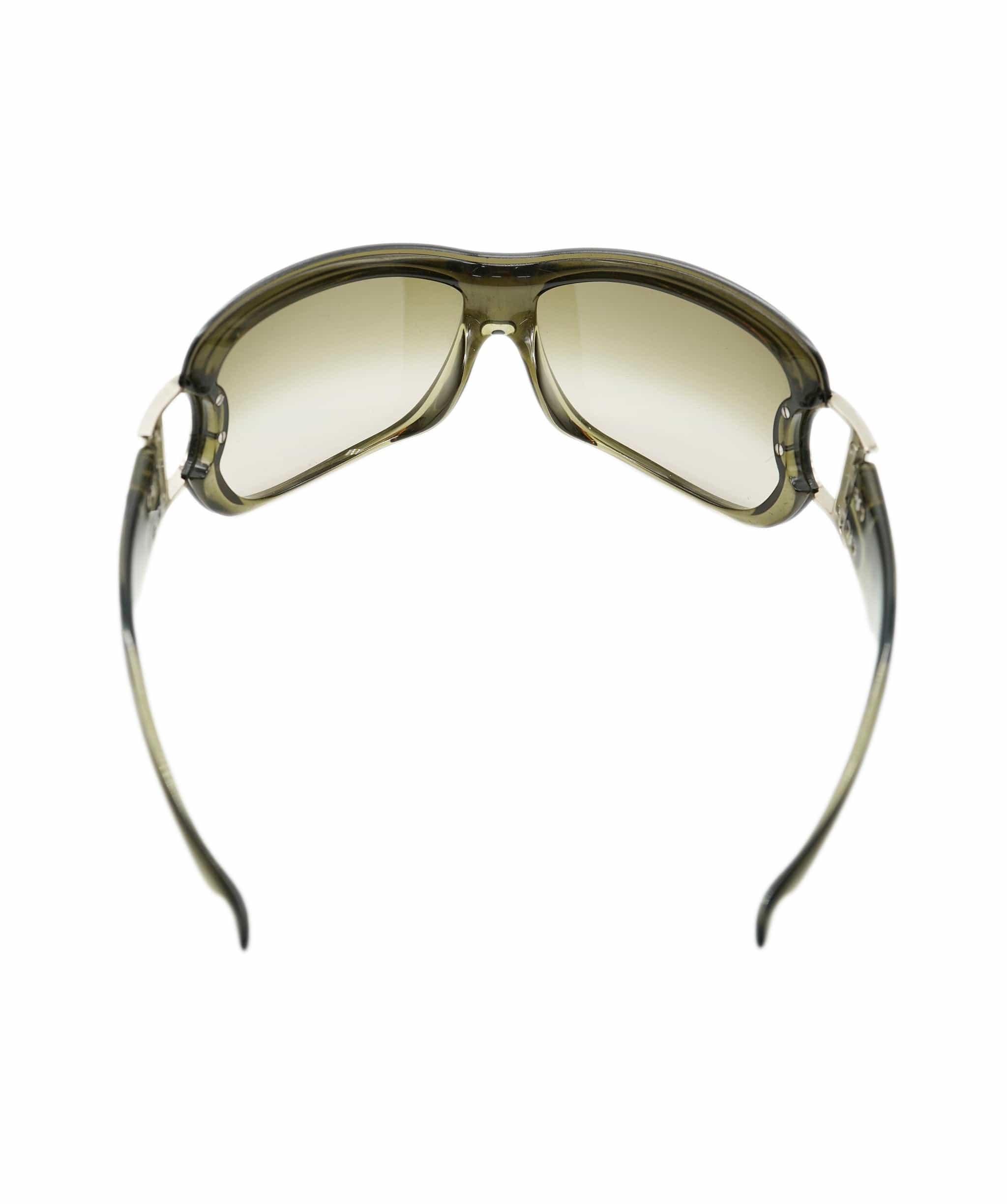 Christian Dior Christian Dior Green / Silver D Ring Visor sunglasses AGL2423