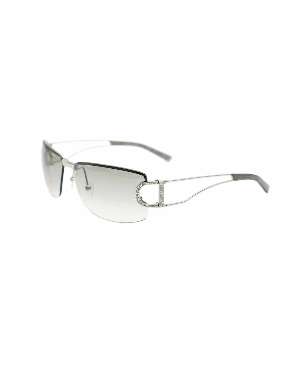Balenciaga Logo Printed D-Frame Sunglasses - White | Garmentory