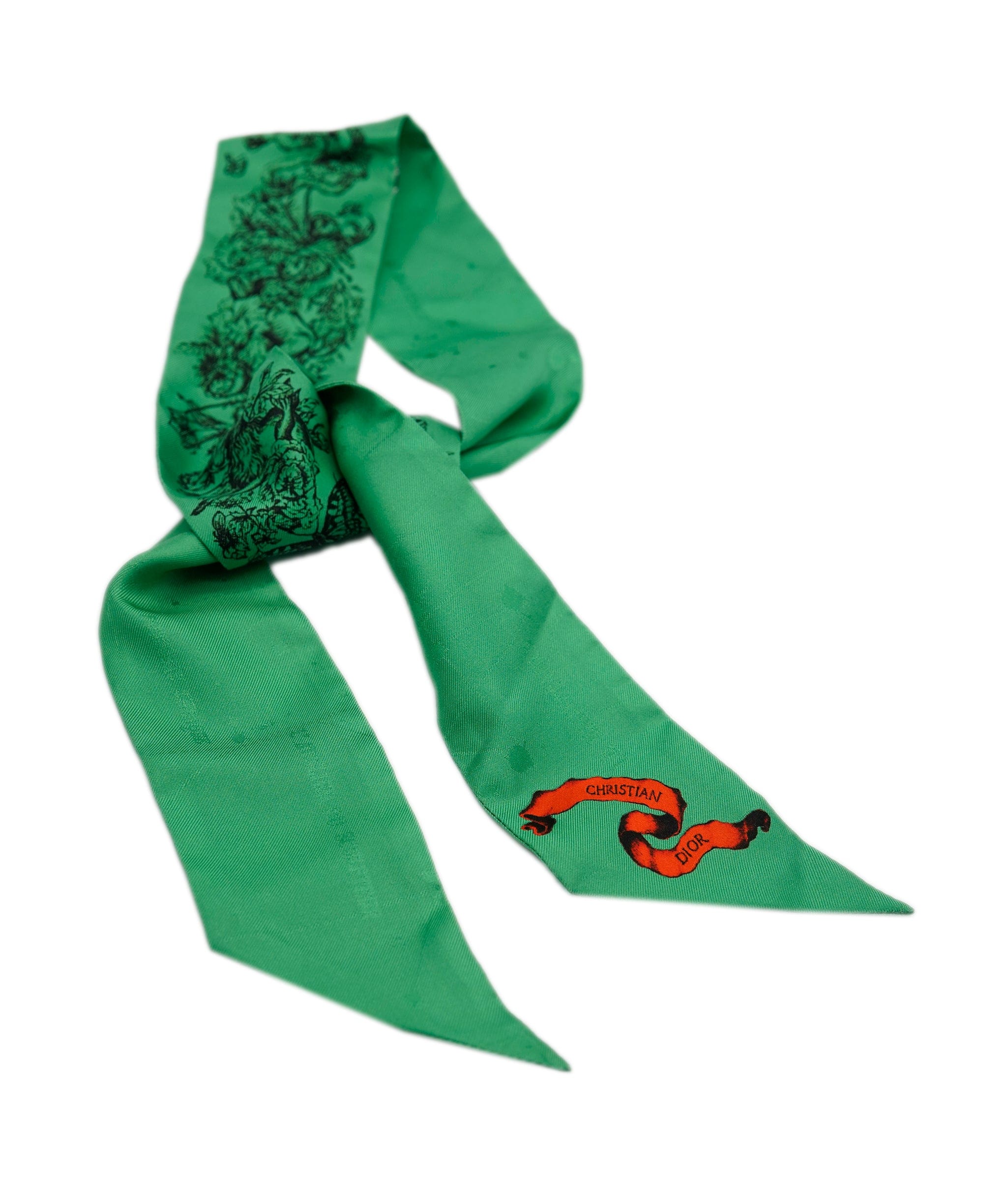 Christian Dior Dior Scarf/Twilly Green ASL9033