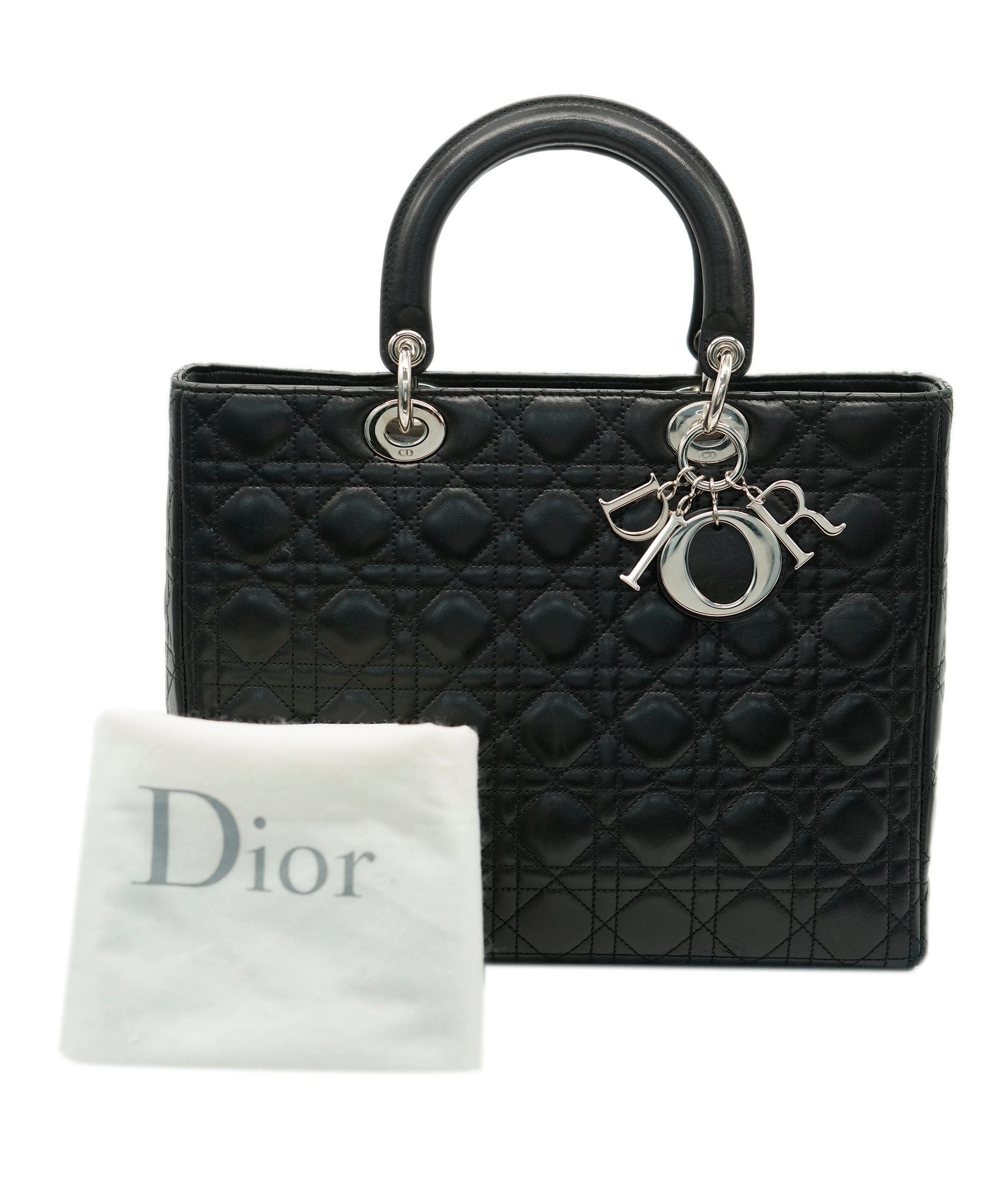 Christian Dior Christian Dior Black Zip Closure Large Lady  ALC1769