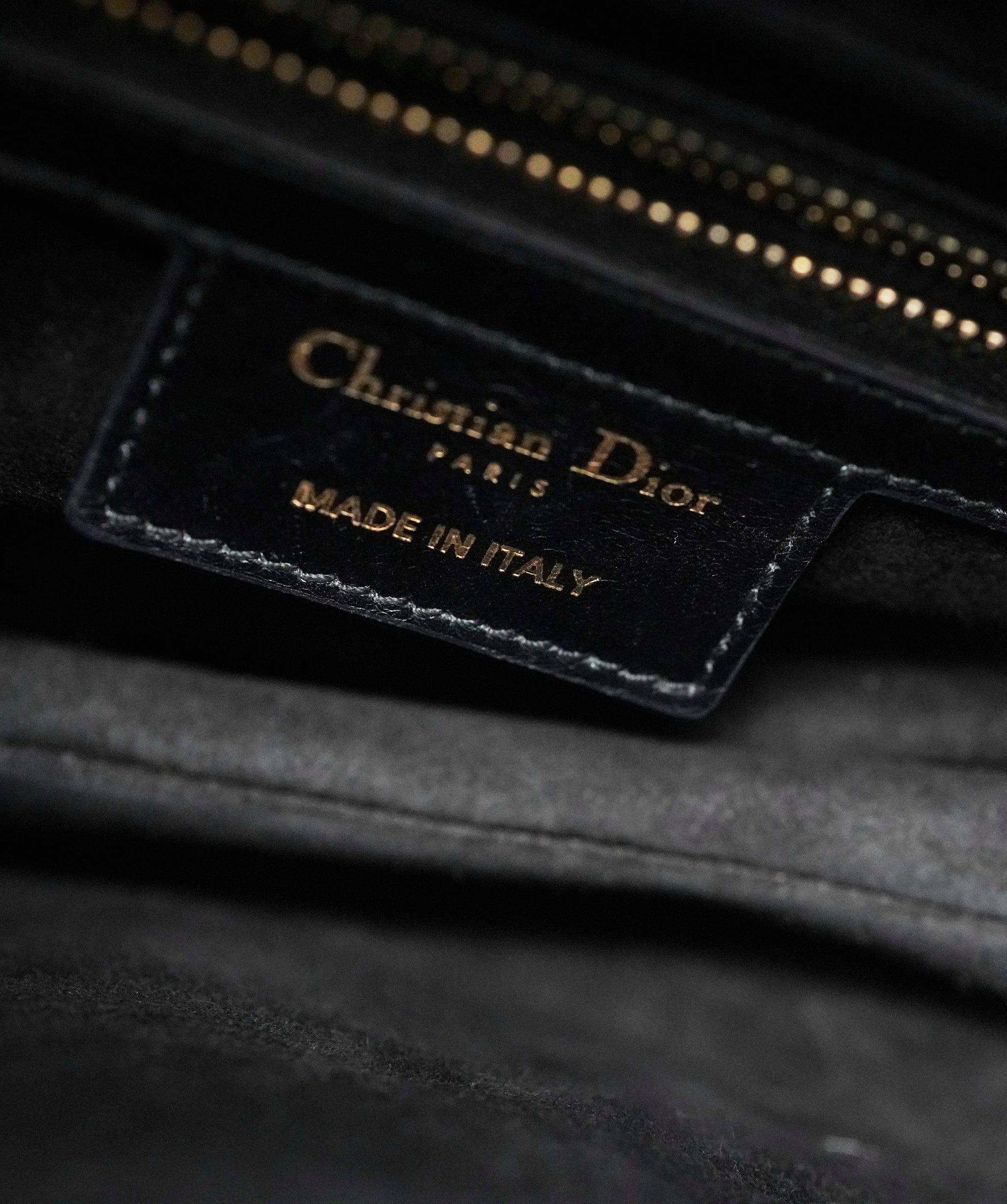 Christian Dior Christian Dior Large black Saddle with strap ALC1407
