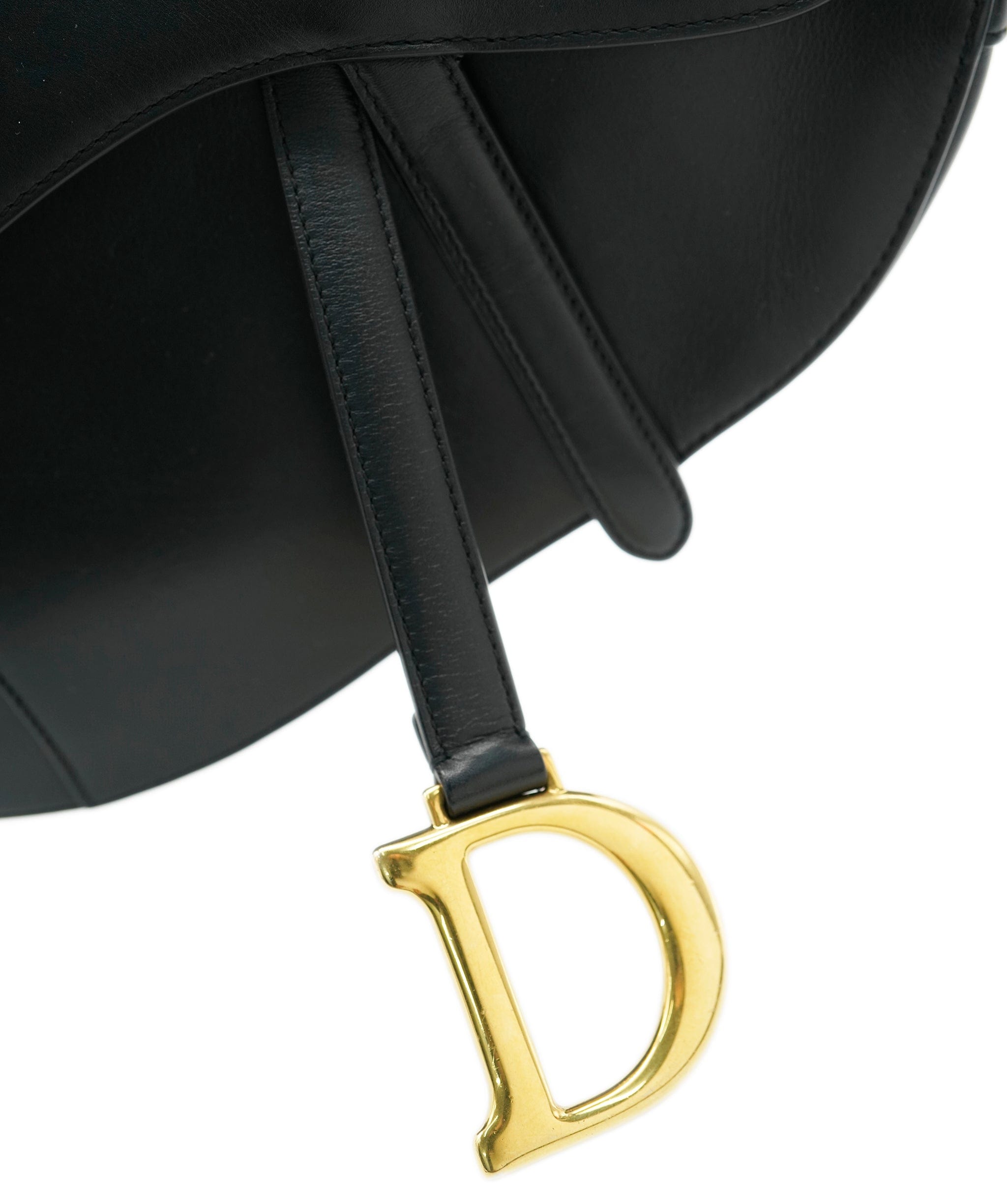 Christian Dior Christian Dior Large black Saddle with strap ALC1407