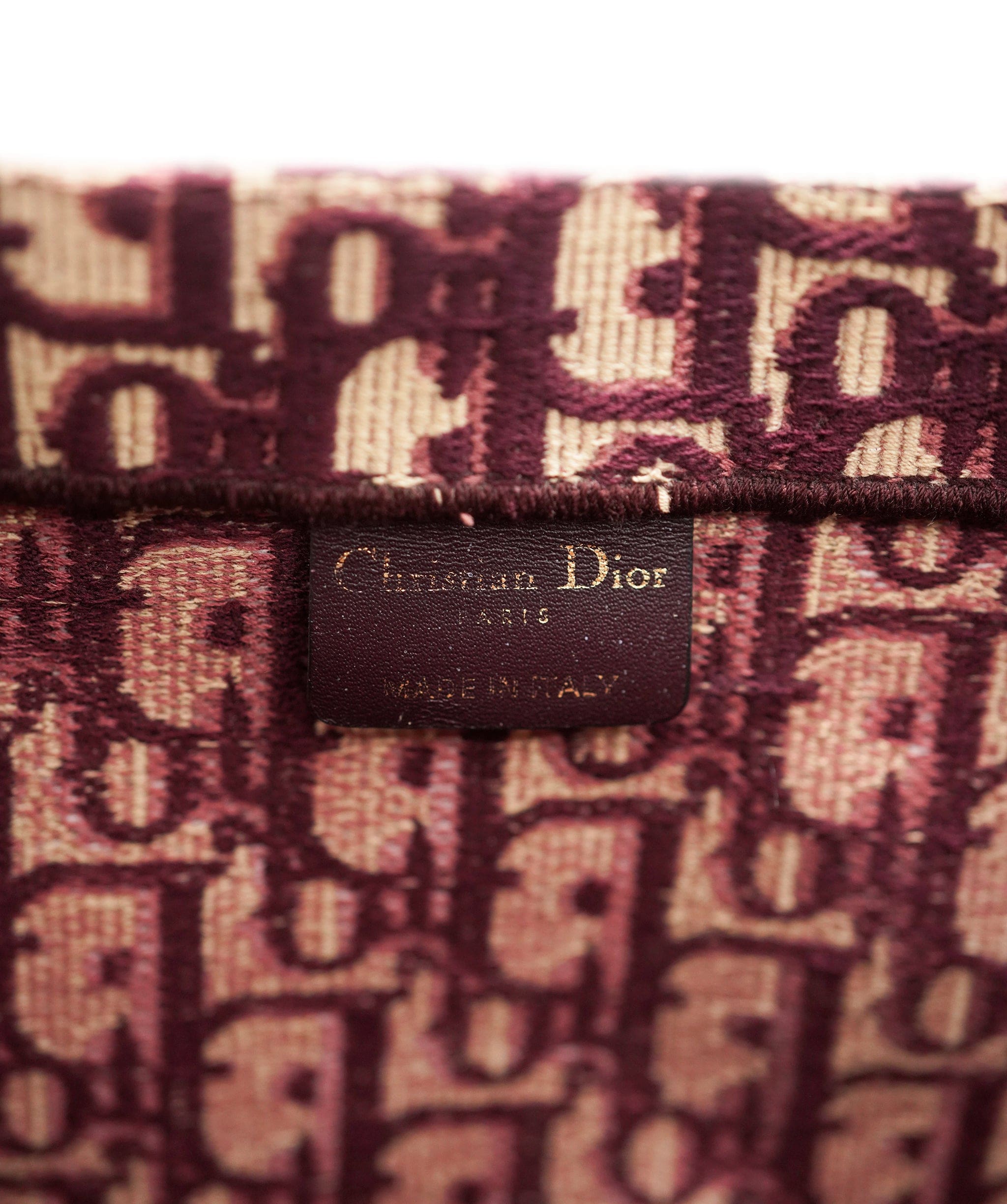 Christian Dior Christian Dior Oblique Large Burgundy  ALC1403