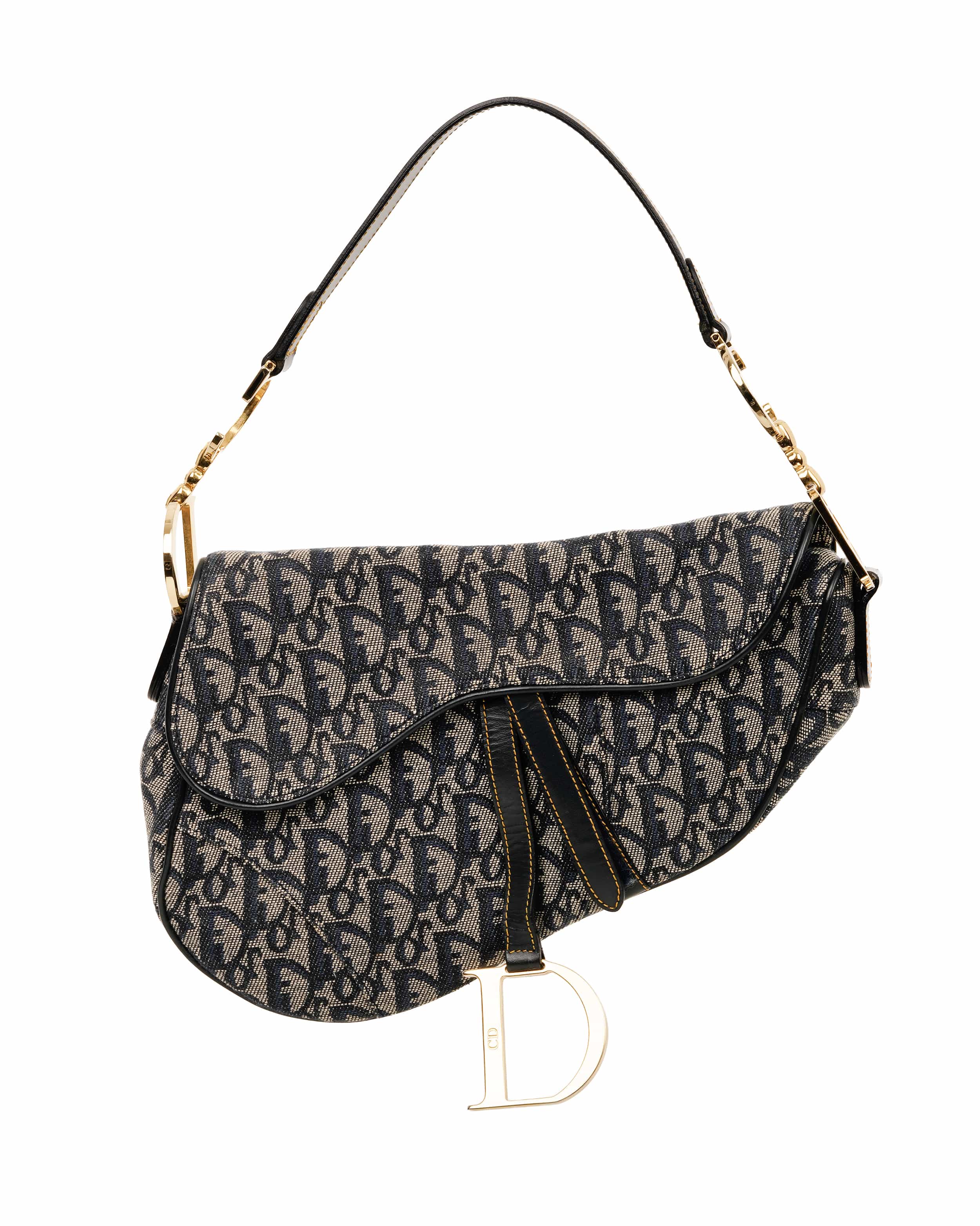 Christian Dior Christian Dior Oblique Saddle Bag With GHW ALL1169