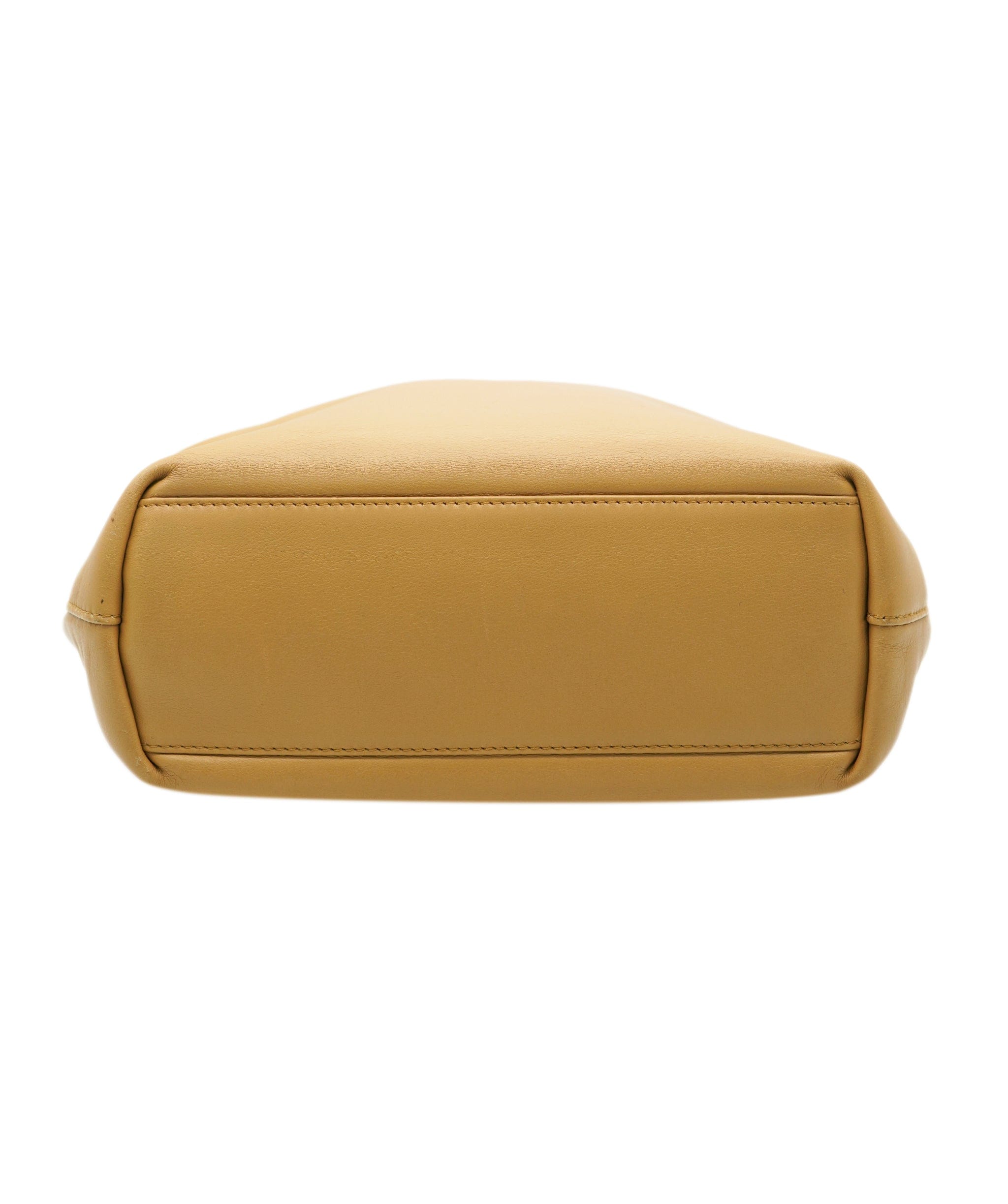 Christian Dior Christian Dior Vintage Tan Leather Maris Pearl Mini Tote REC1726