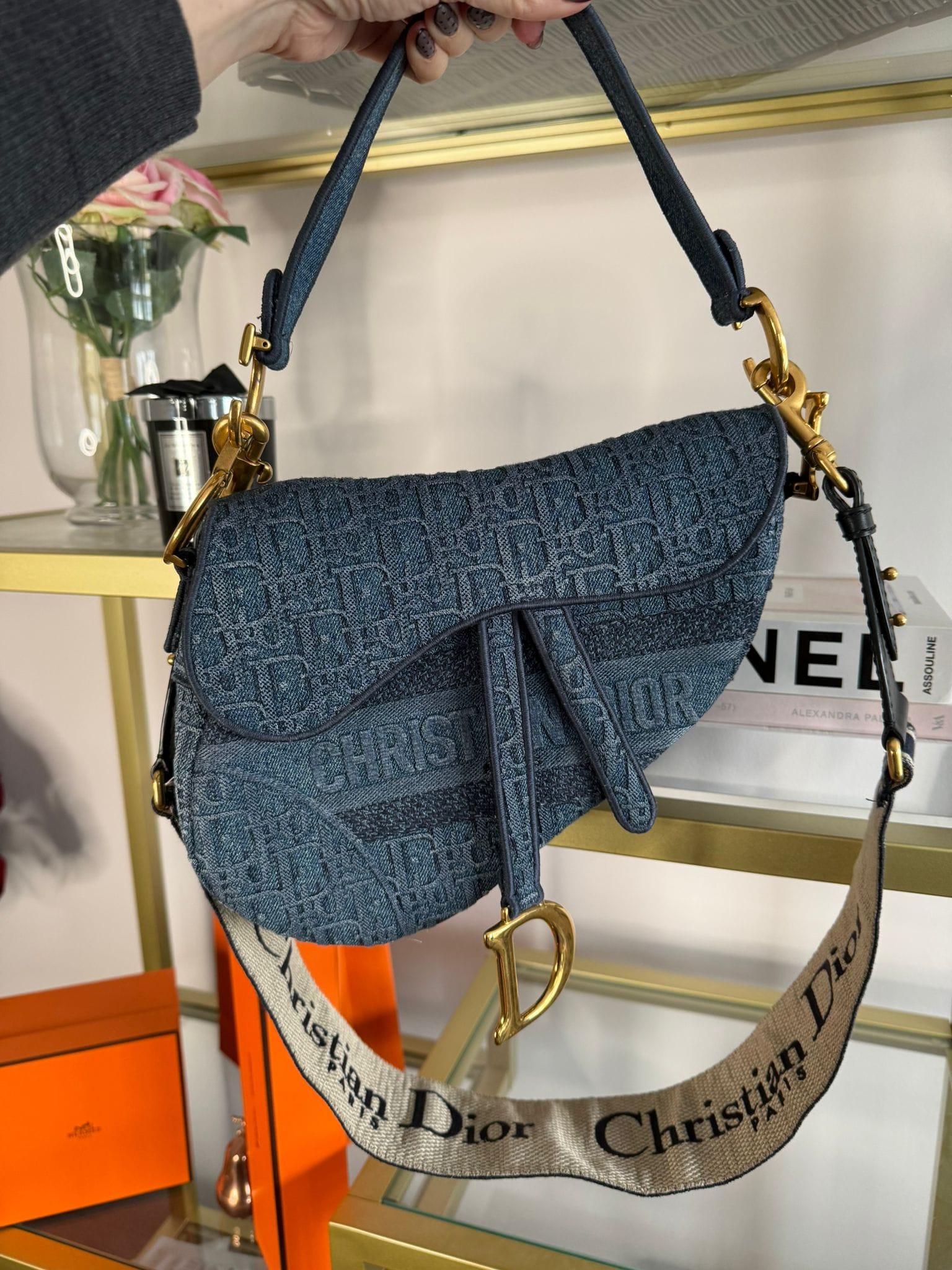 Christian Dior Dior Denim Saddle ASC7009