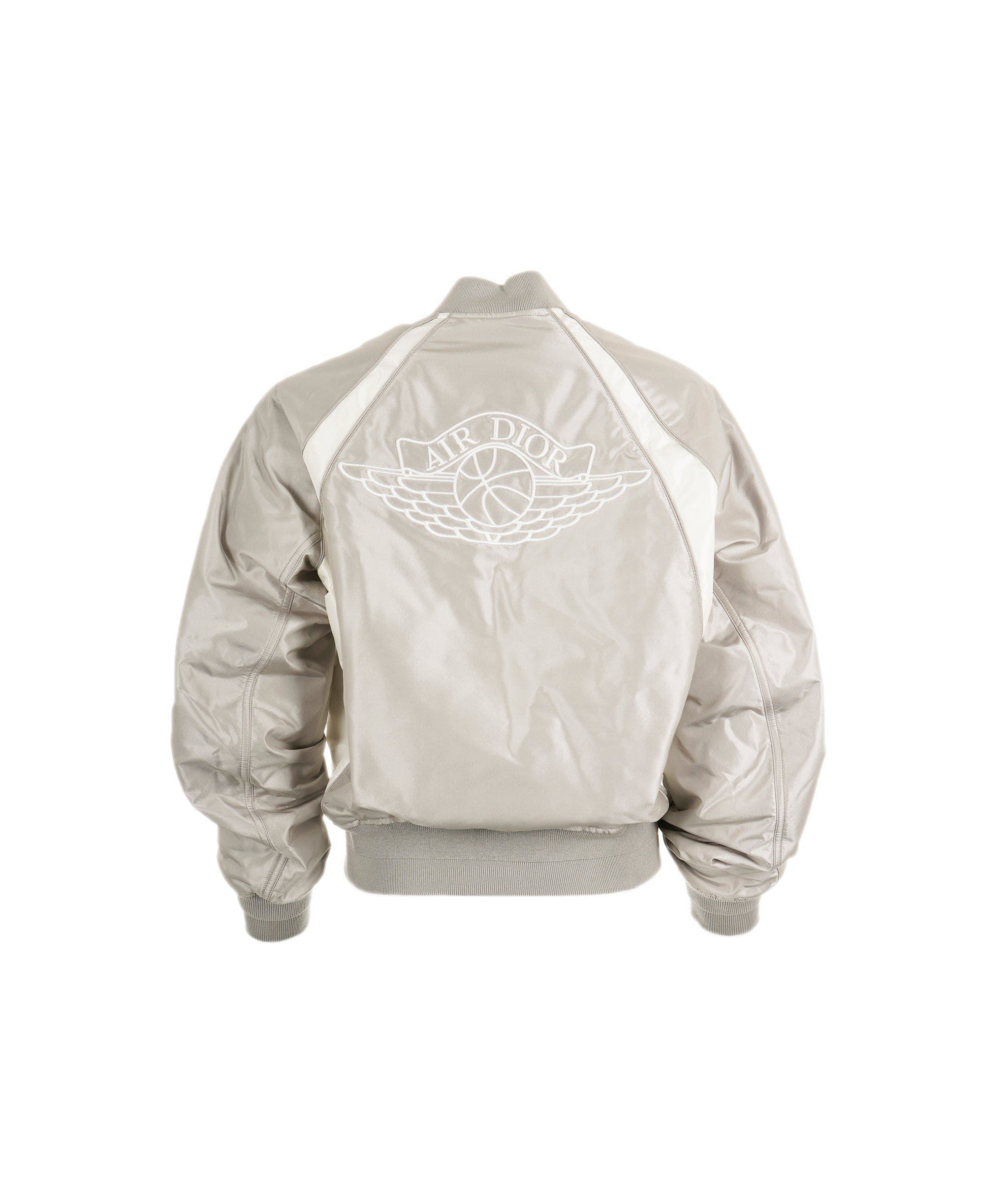 Silk Air Dior Bomber Jacket DIOR X Air Jordan Wings Satin Bomber
