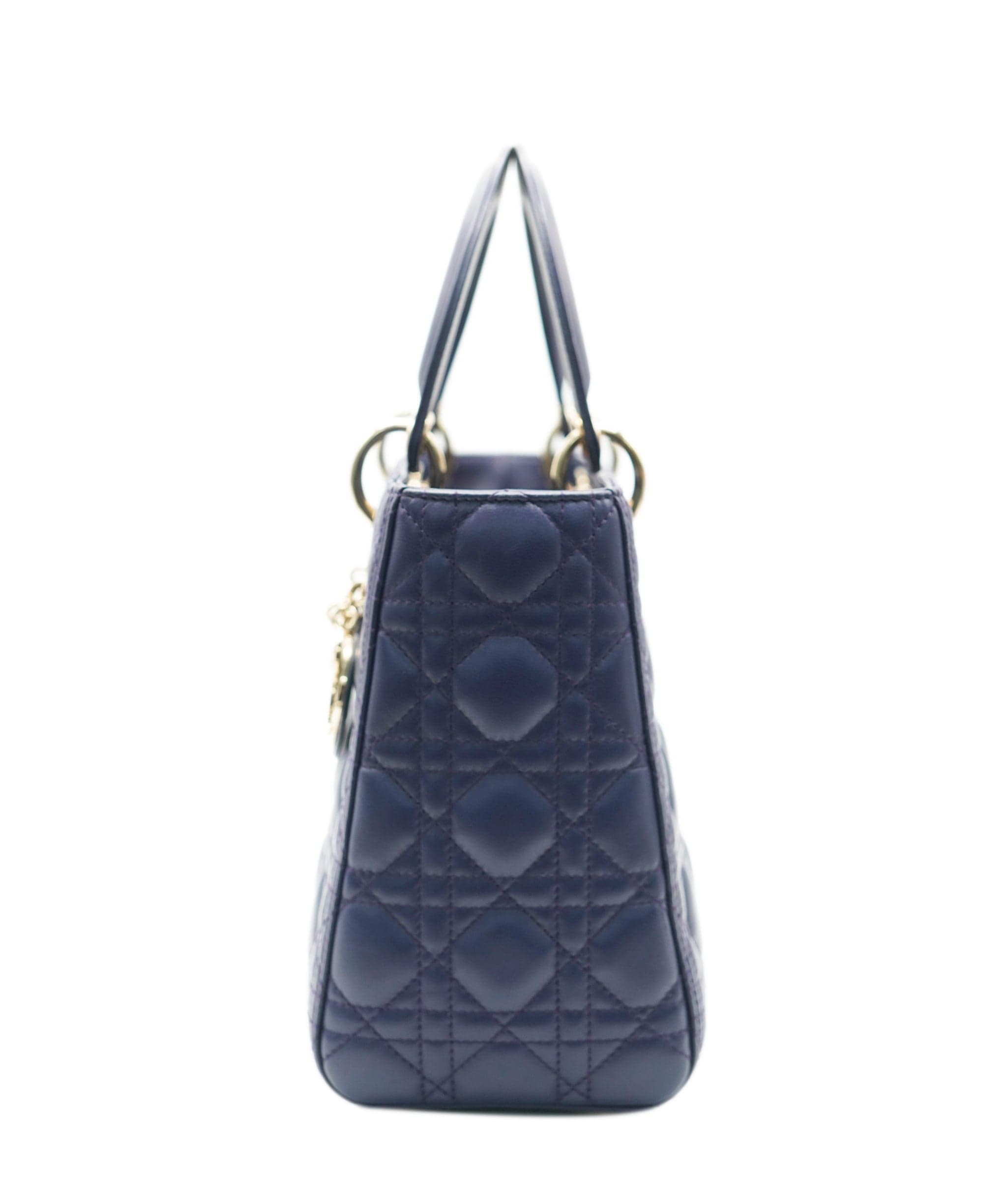 Christian Dior Purple blue lady bag, rhinestone strap ASL10466