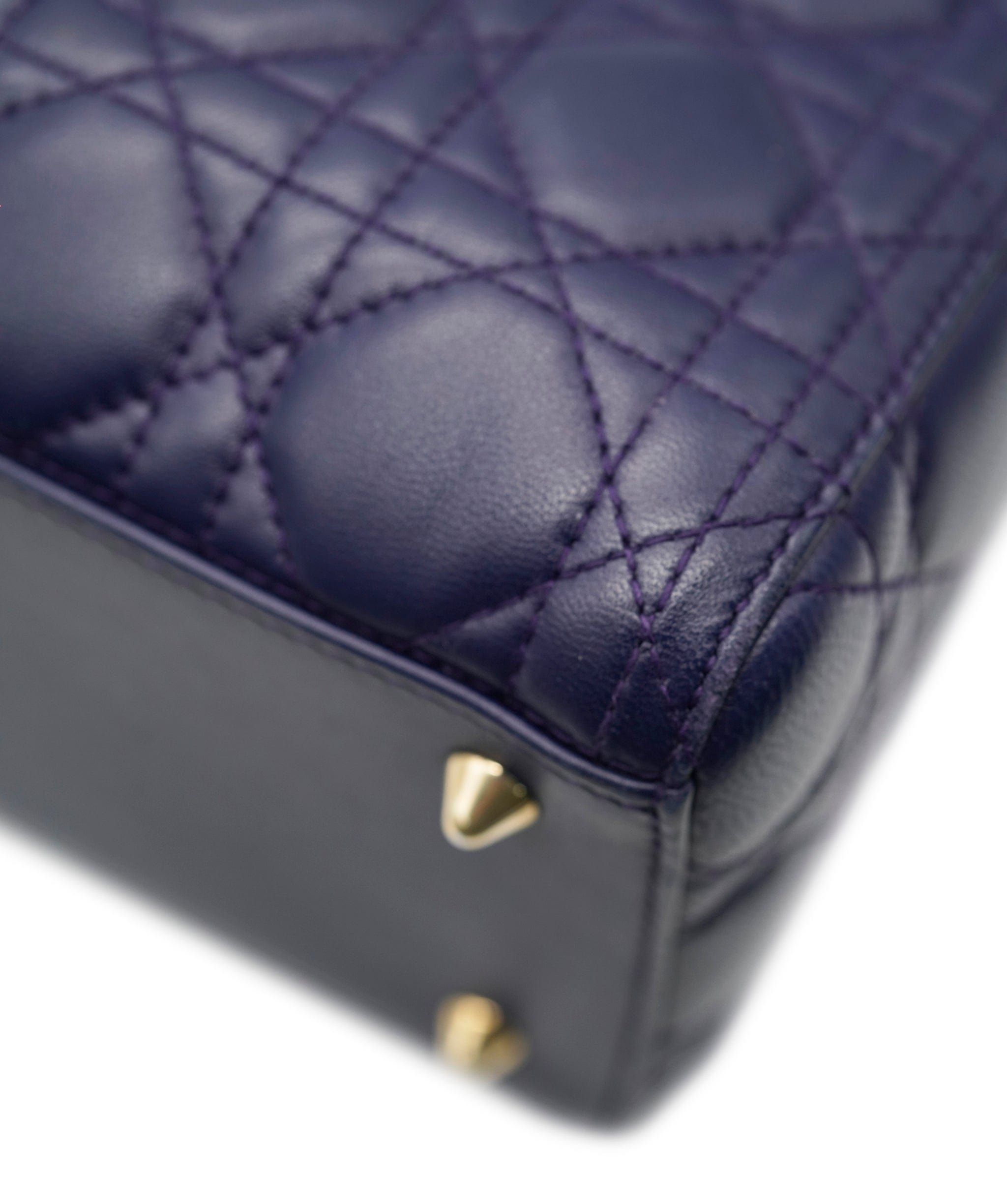 Christian Dior Purple blue lady bag, rhinestone strap ASL10466