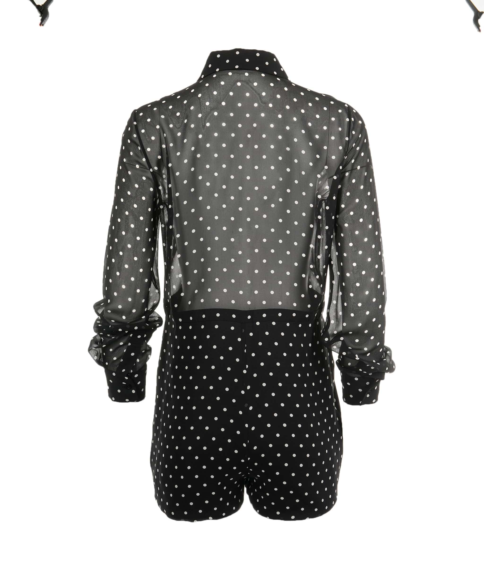 Christian Dior Christian Dior Black and White Polka Dot Playsuit with Matching Skirt and Underlay Size FR 38 ASL7947