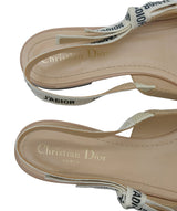 Christian Dior Dior J'Adior Ballerina Flat Sling back Biege Size 40 RJC2895