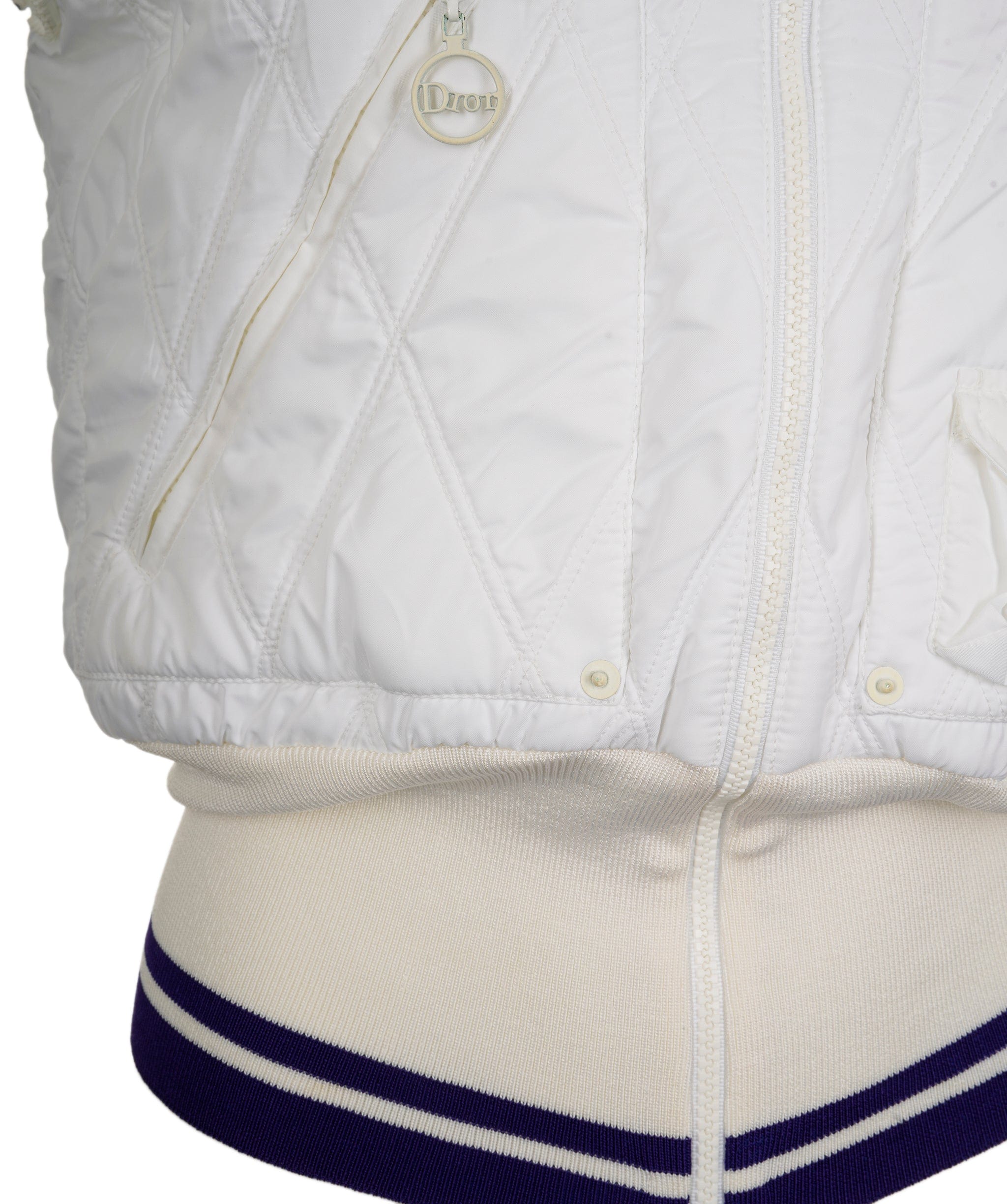 Christian Dior Dior Puffer Vest White Blue ASL8875