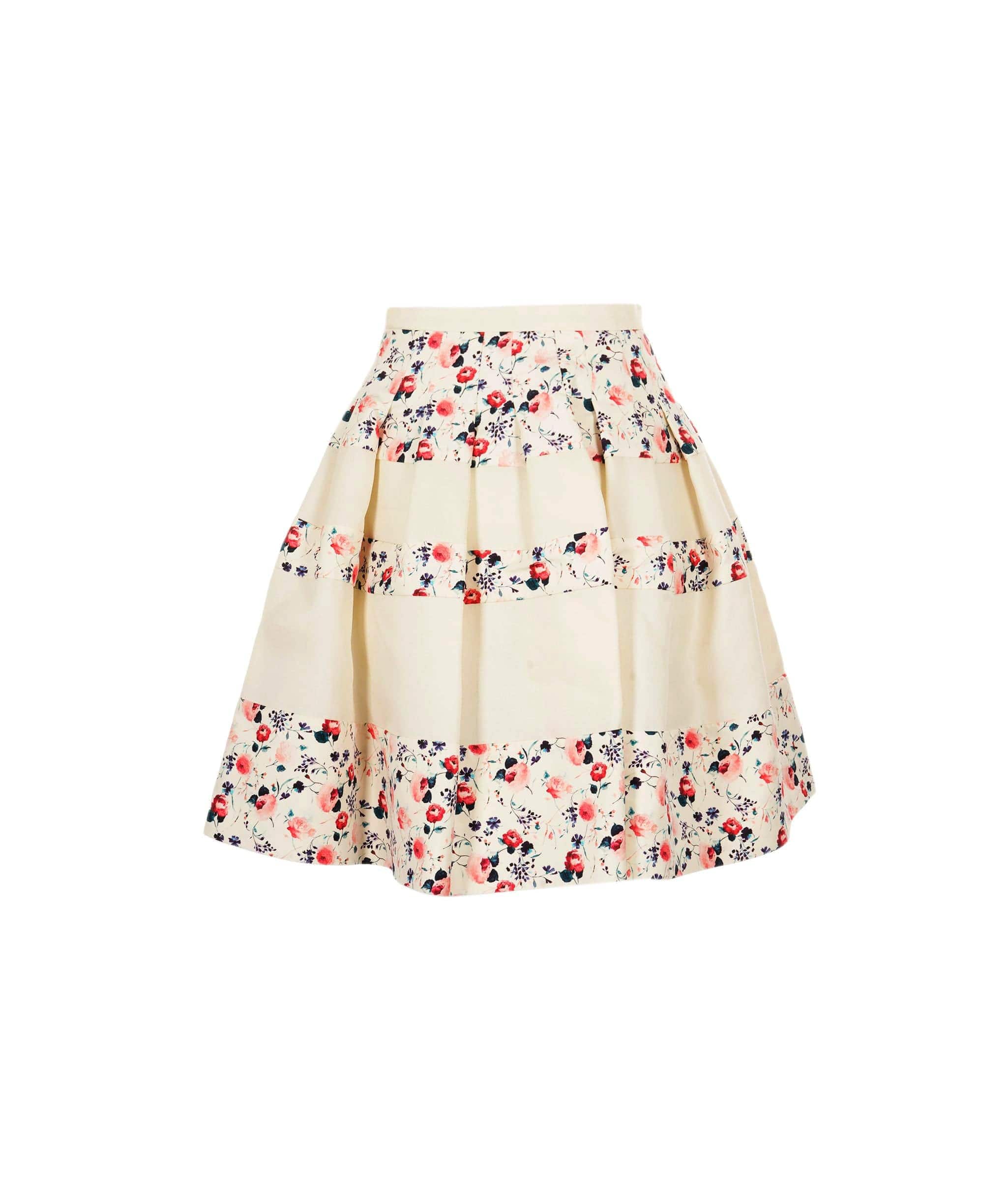 Christian Dior Dior Skirt white with flowers FR38 AVC1264