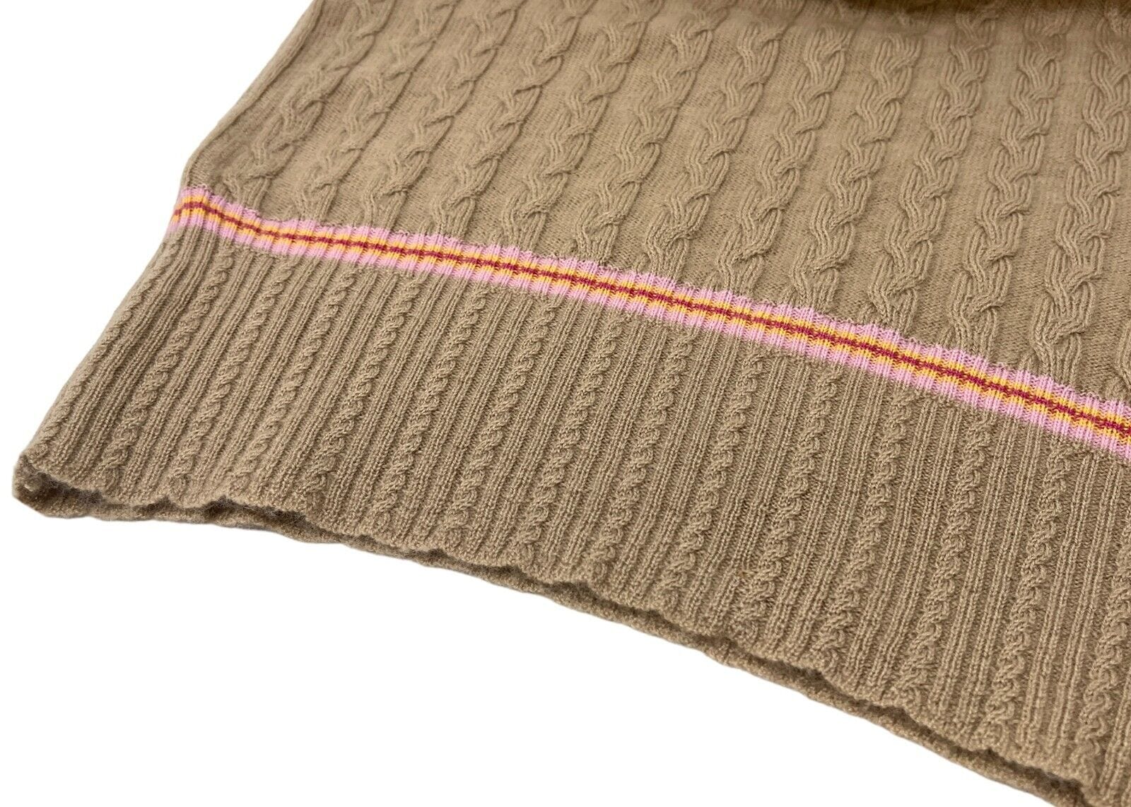 Christian Dior / Dior Christian Dior Vintage Logo Knit Polo Shirt #40 Beige Cashmere Button