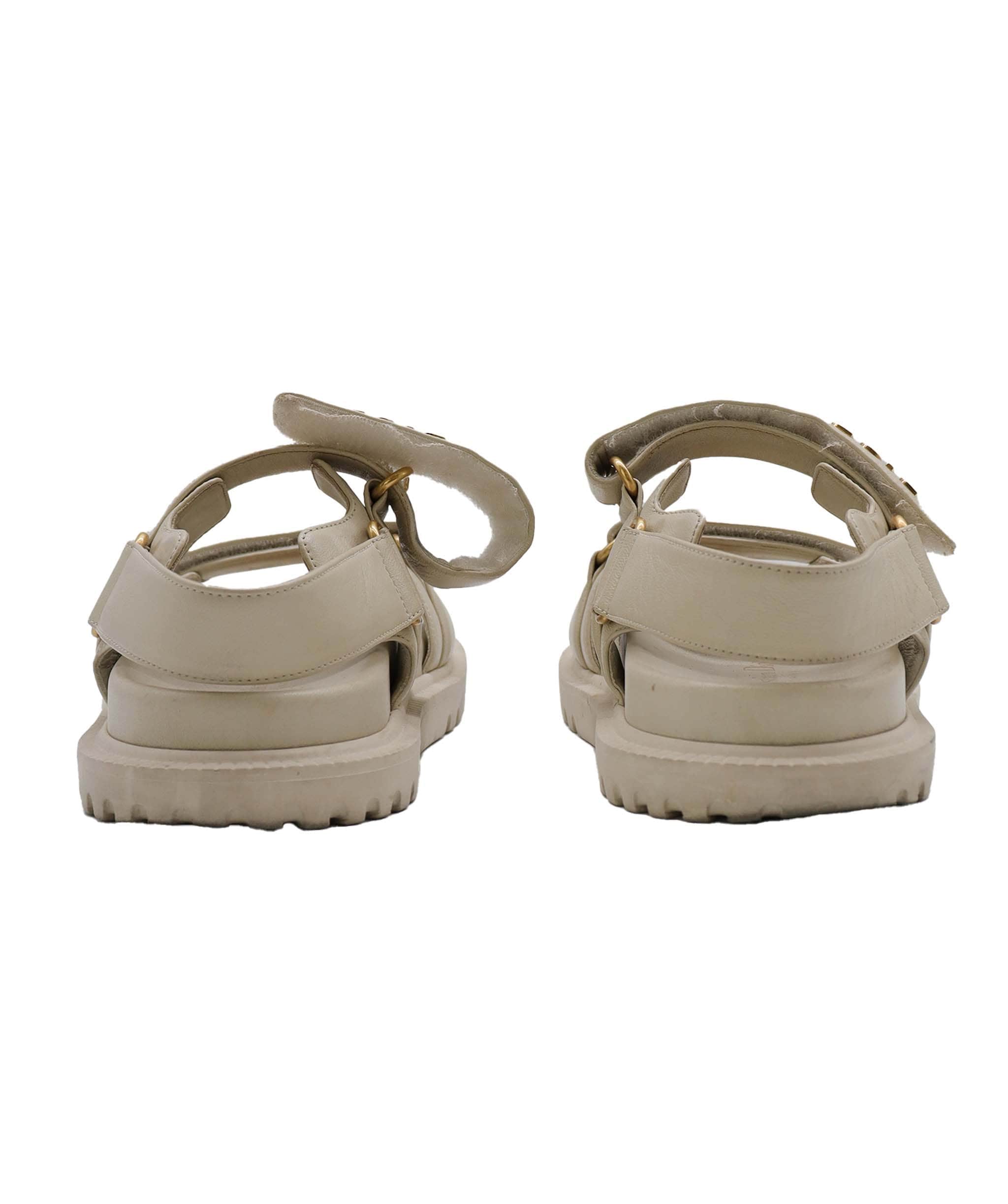 Christian Dior Christian Dior Sandals Cream 37 ASC6076