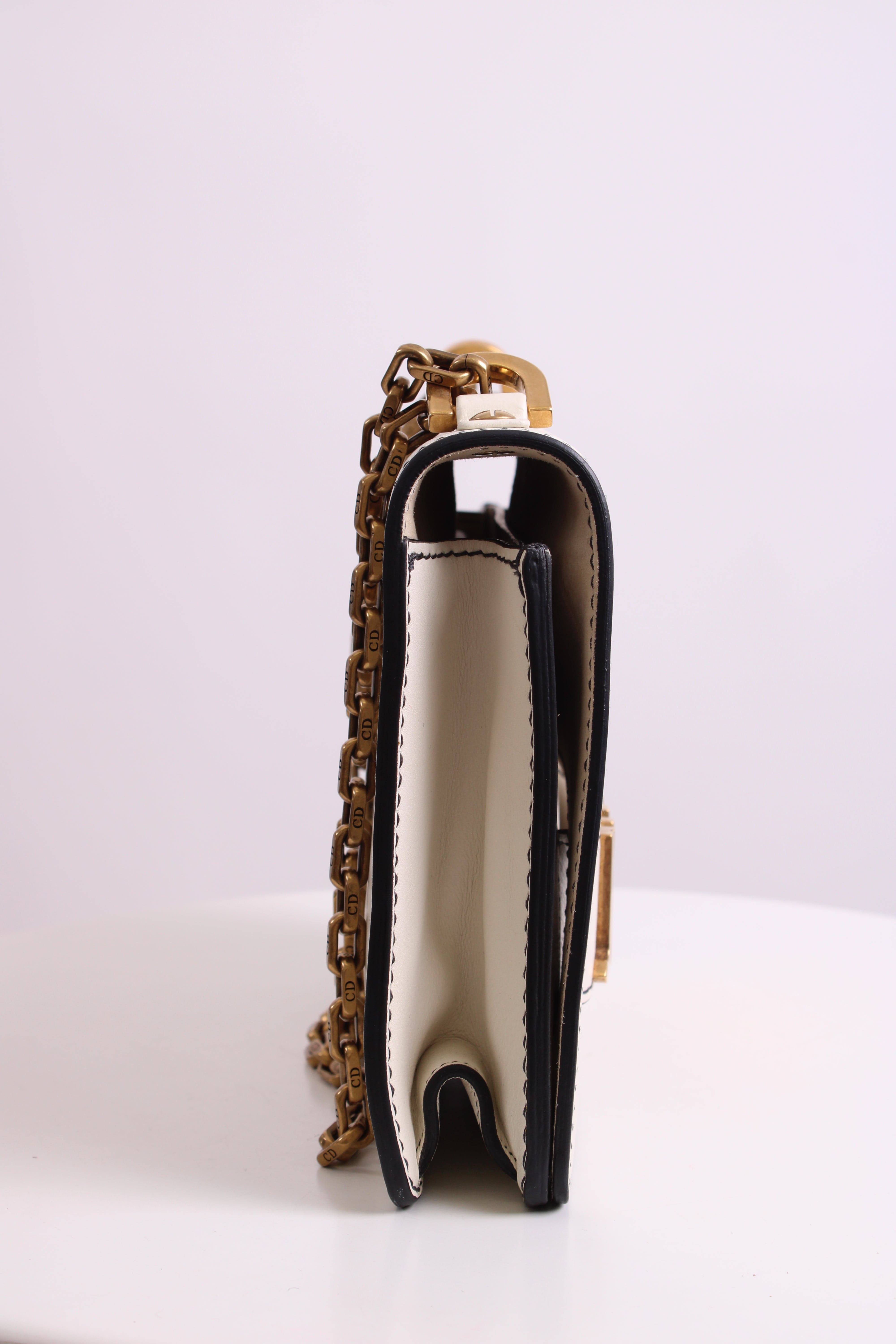 Christian Dior Christian Dior J'Adior Chain Flap Handbag Cream