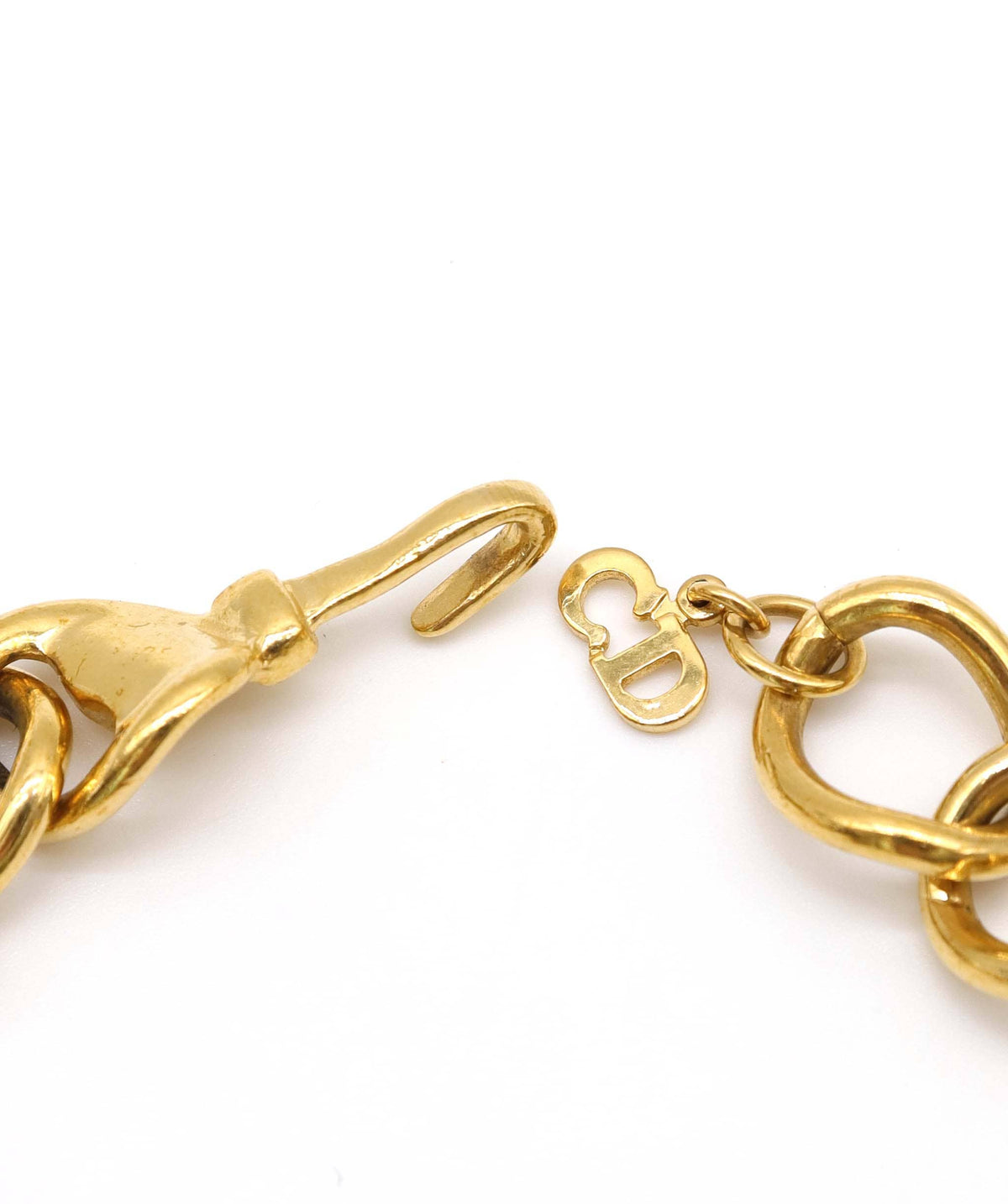 Christian Dior RARE COLLECTIBLE Dior Galliano Era Vintage Gold CD Choker DXBK0240