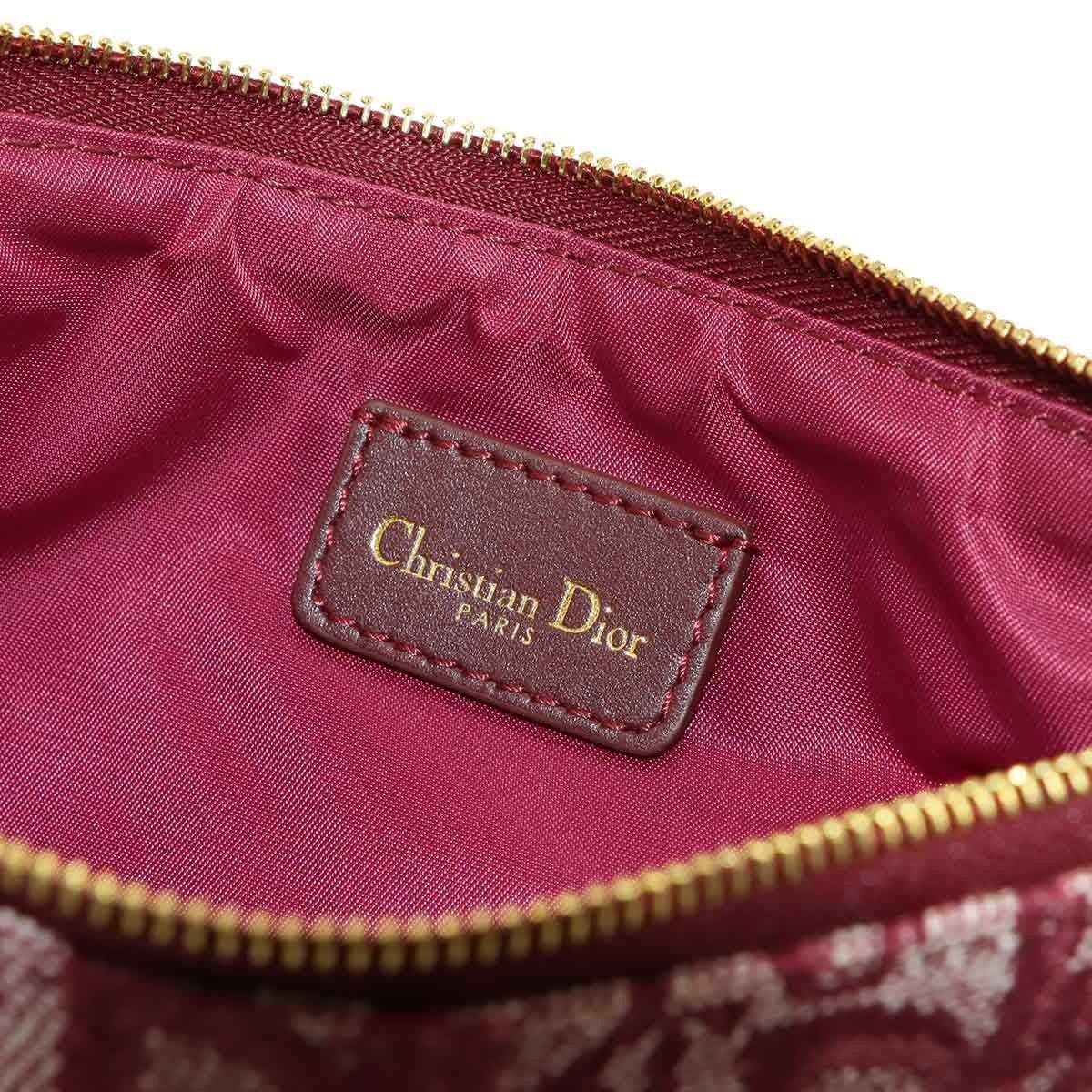 Christian Dior Christian Dior Trotter Saddle Schultertasche Canvas Leder Bordeaux 90295958