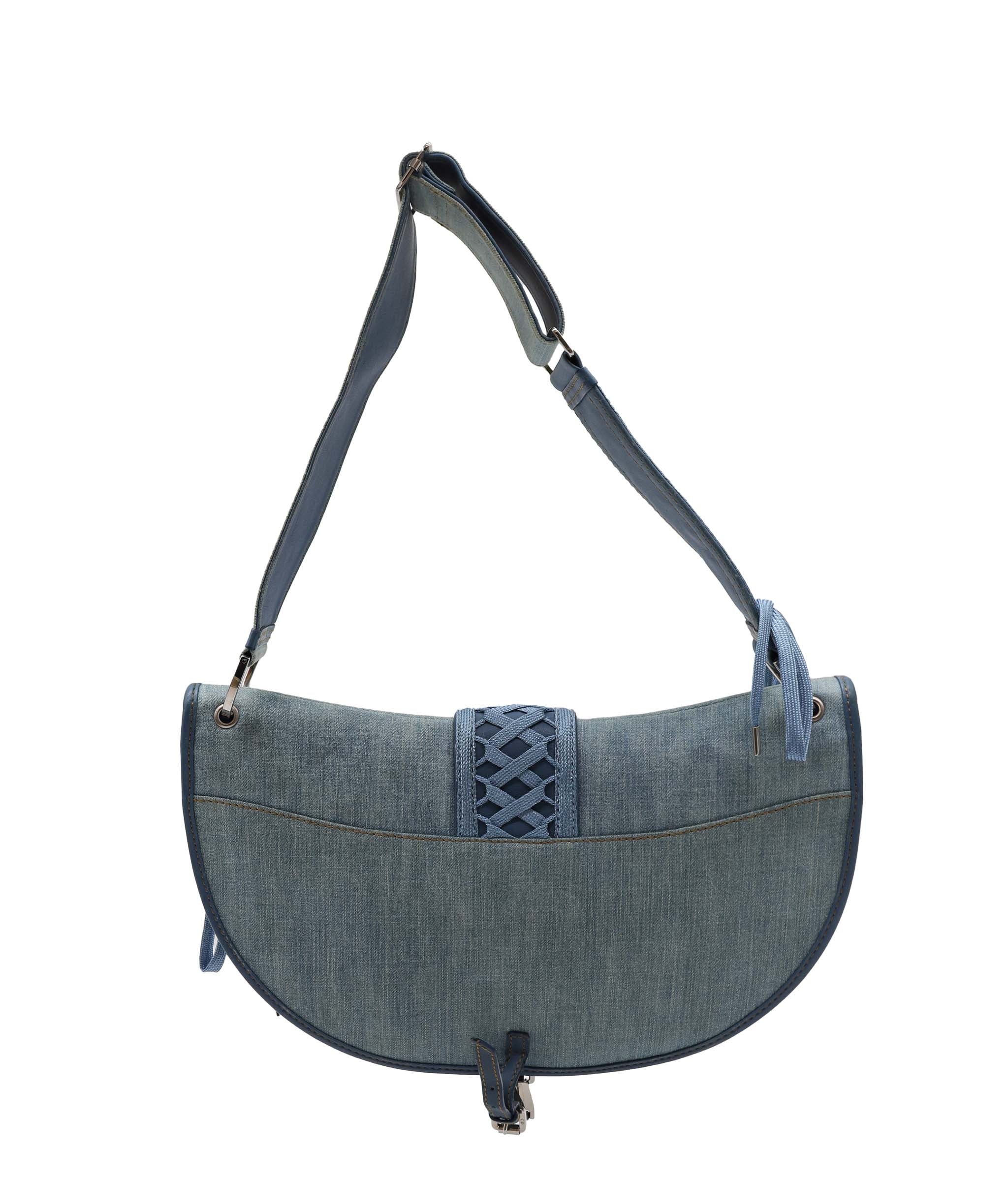 Christian Dior Dior Admit it Denim Shoulder Bag Blue - DXBS1830