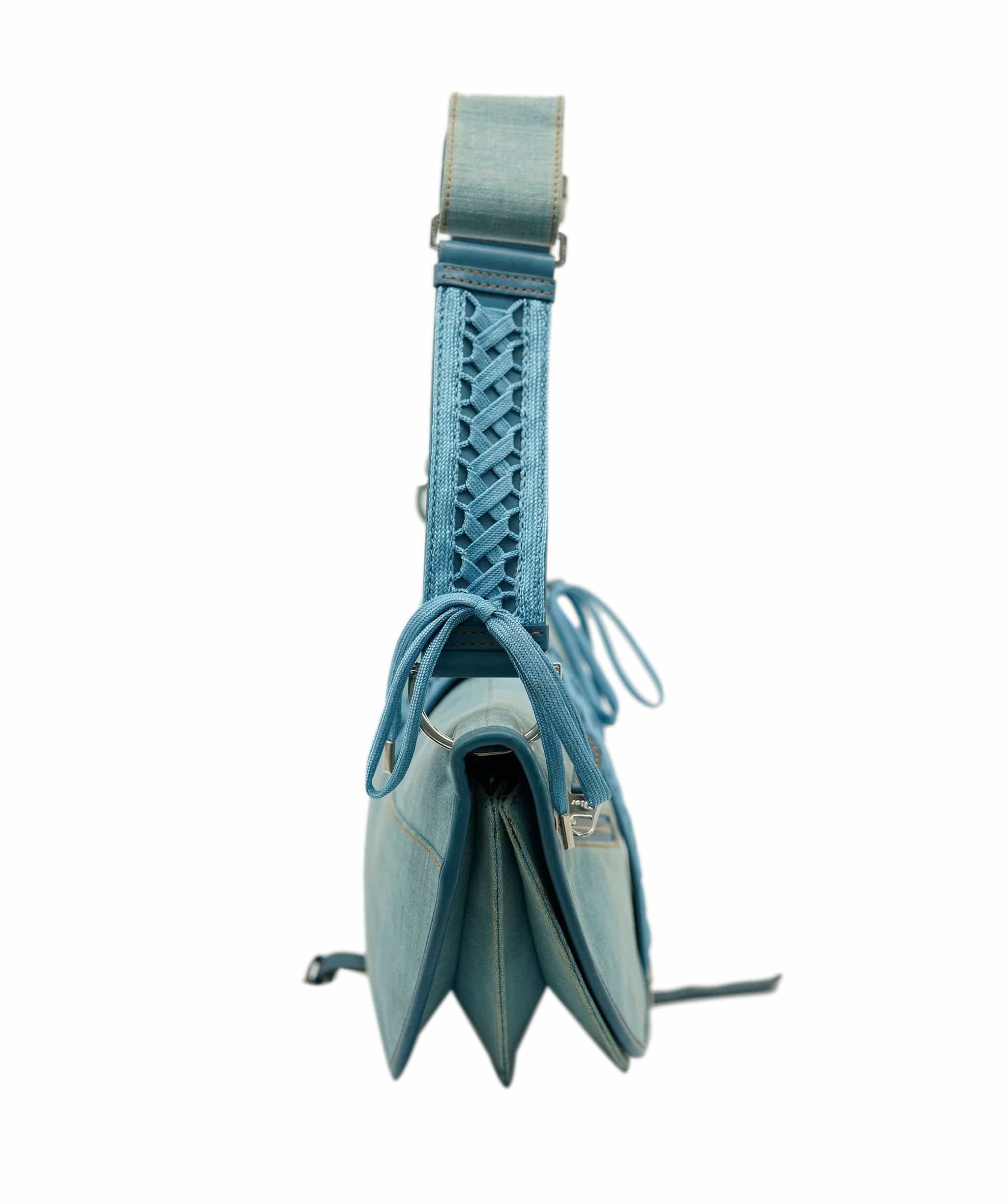 Christian Dior Dior Admit it Denim Shoulder Bag Blue - DXBS1830