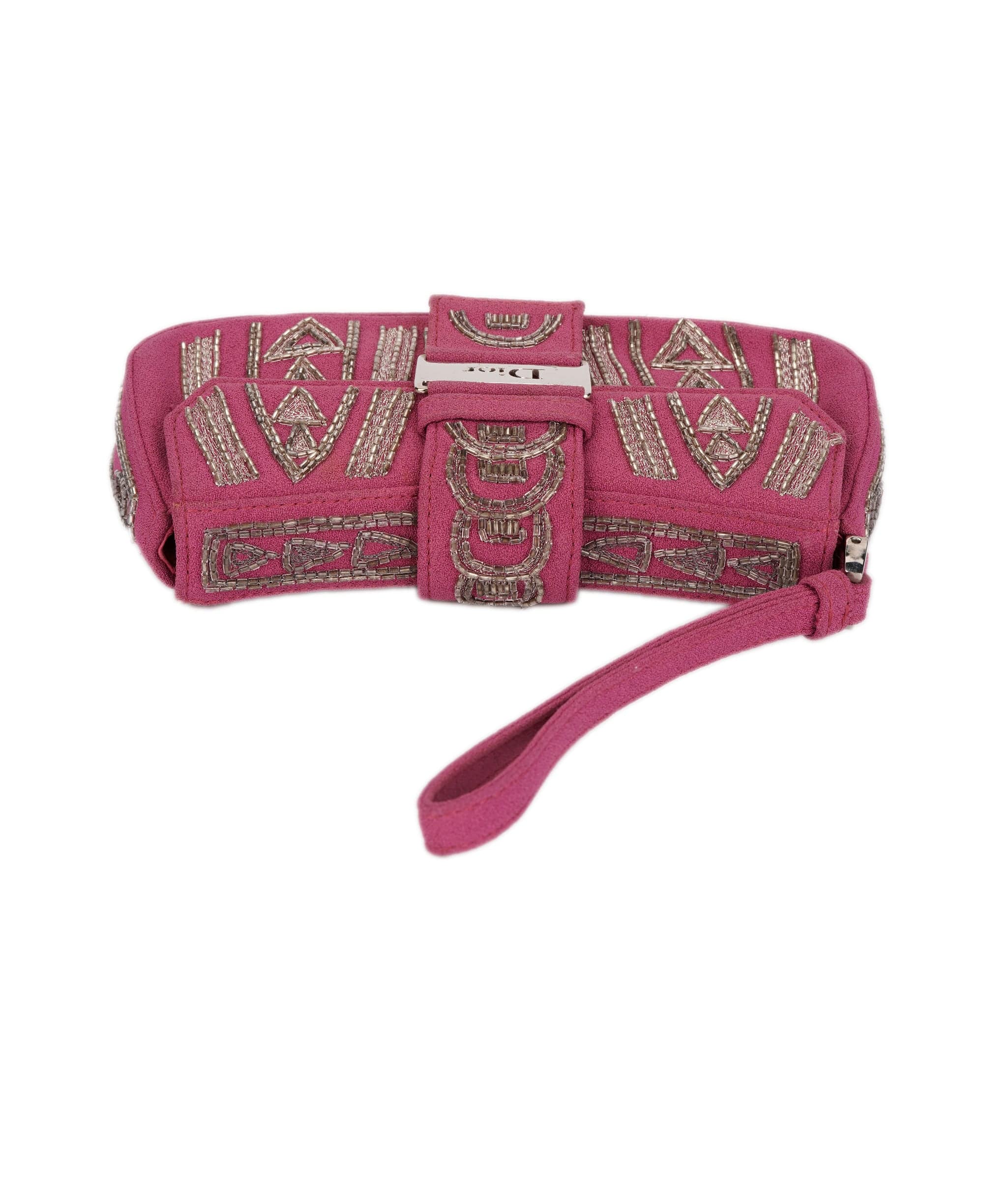 Christian Dior Dior Beaded Clutch Bag Purple DXBS1835