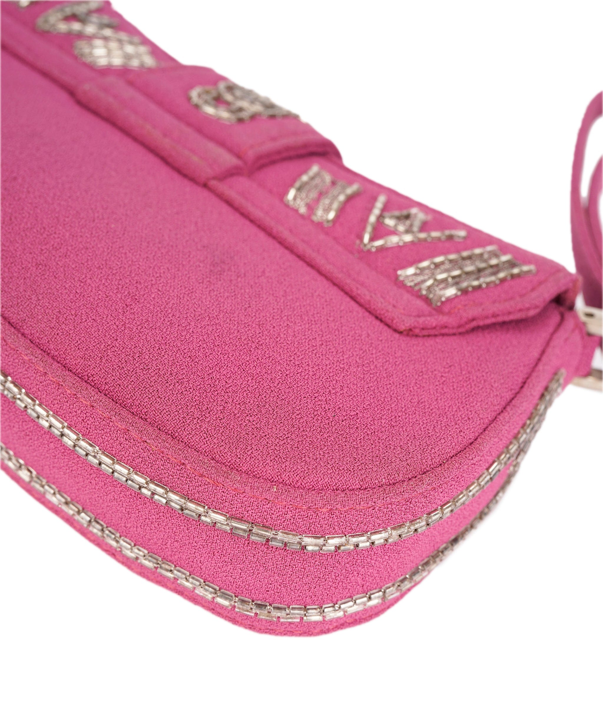 Christian Dior Dior Beaded Clutch Bag Purple DXBS1835