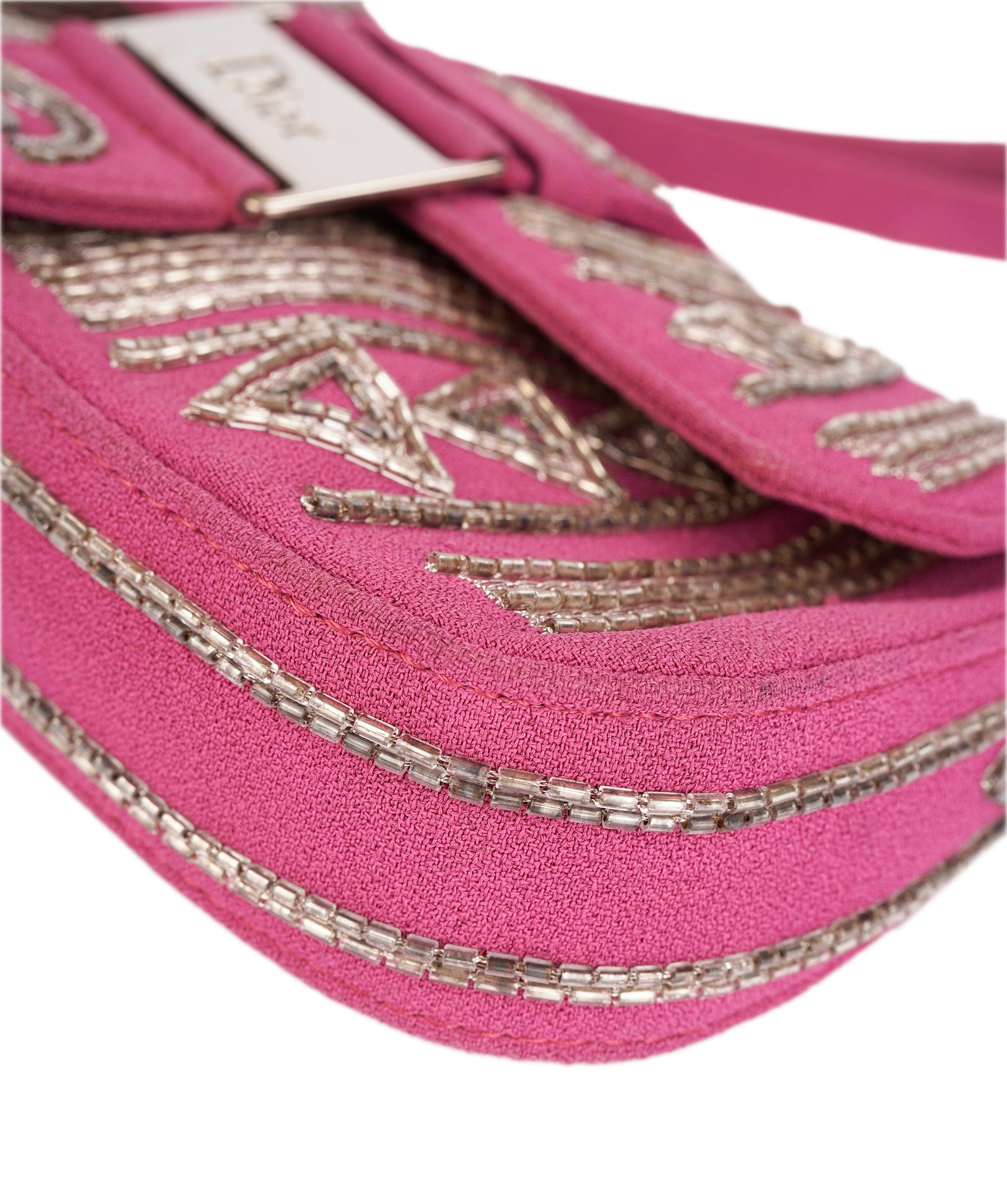 Christian Dior Dior Beaded Clutch Bag Purple DXBS1835