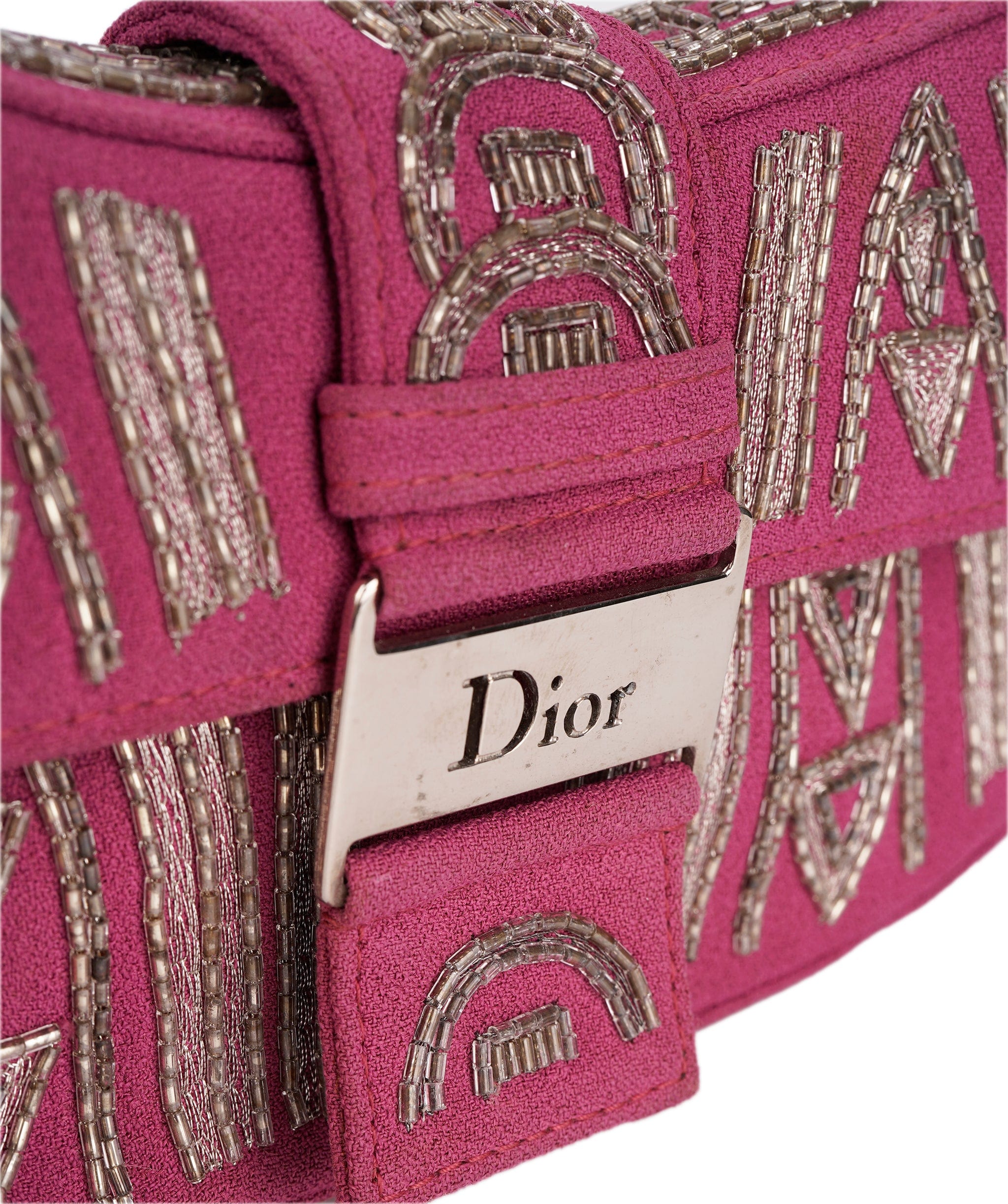 Christian Dior Dior Beaded Clutch Bag Purple DXBS1835