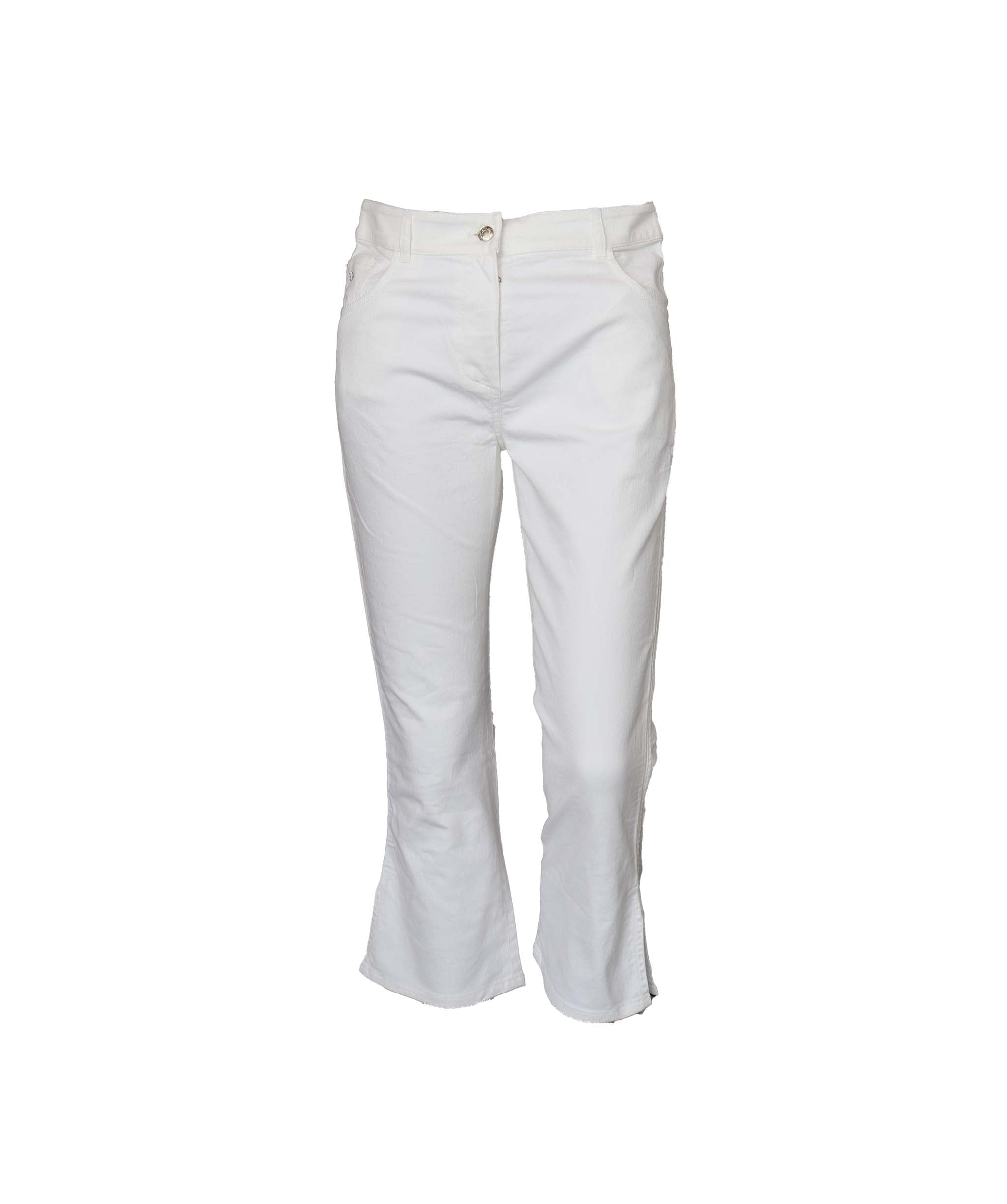 Christian Dior Dior White Denim #1 Vest & Cropped Pants set DXBS1783