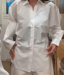 CHRISTIAN DIOR CHRISTIAN DIOR Bat sleeve white shirt AGC3787