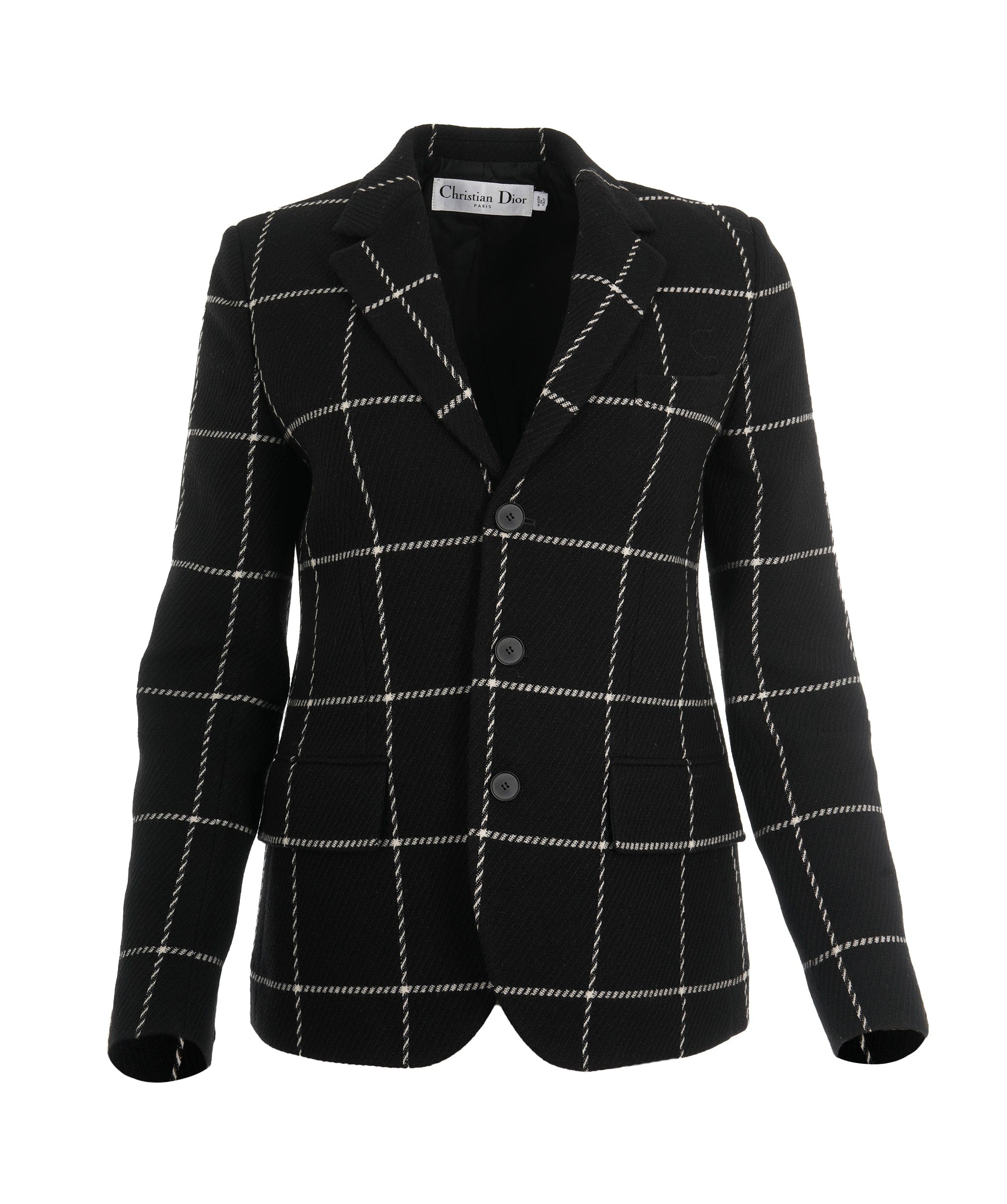 Christian Dior Christian Dior Black and White Wool Blazer ALC1808