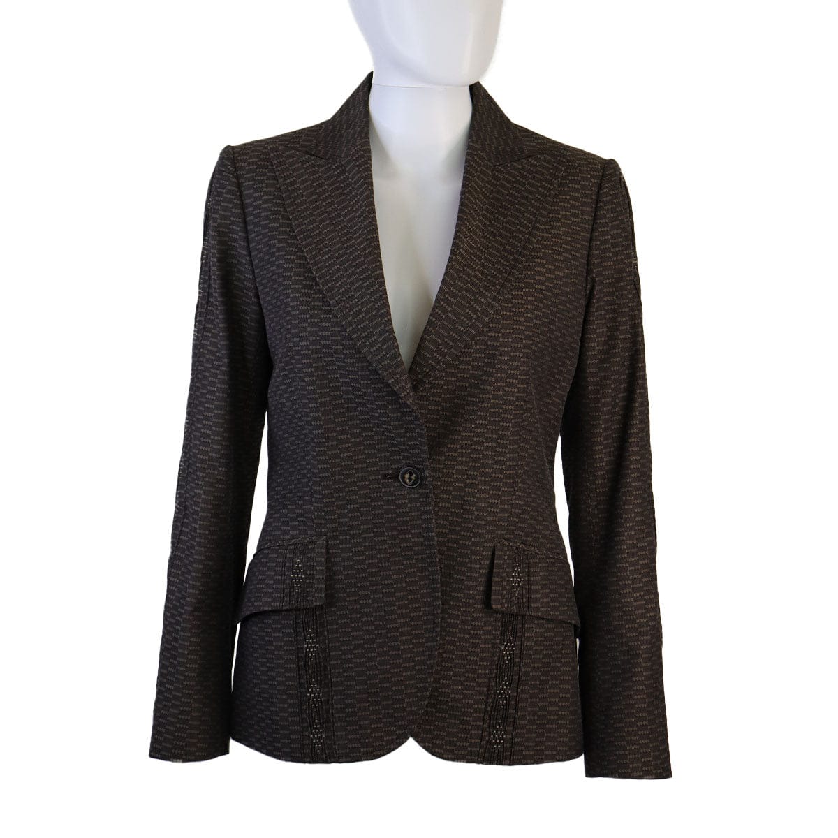 Christian Dior Christian Dior brown brocade jacket AGC2592