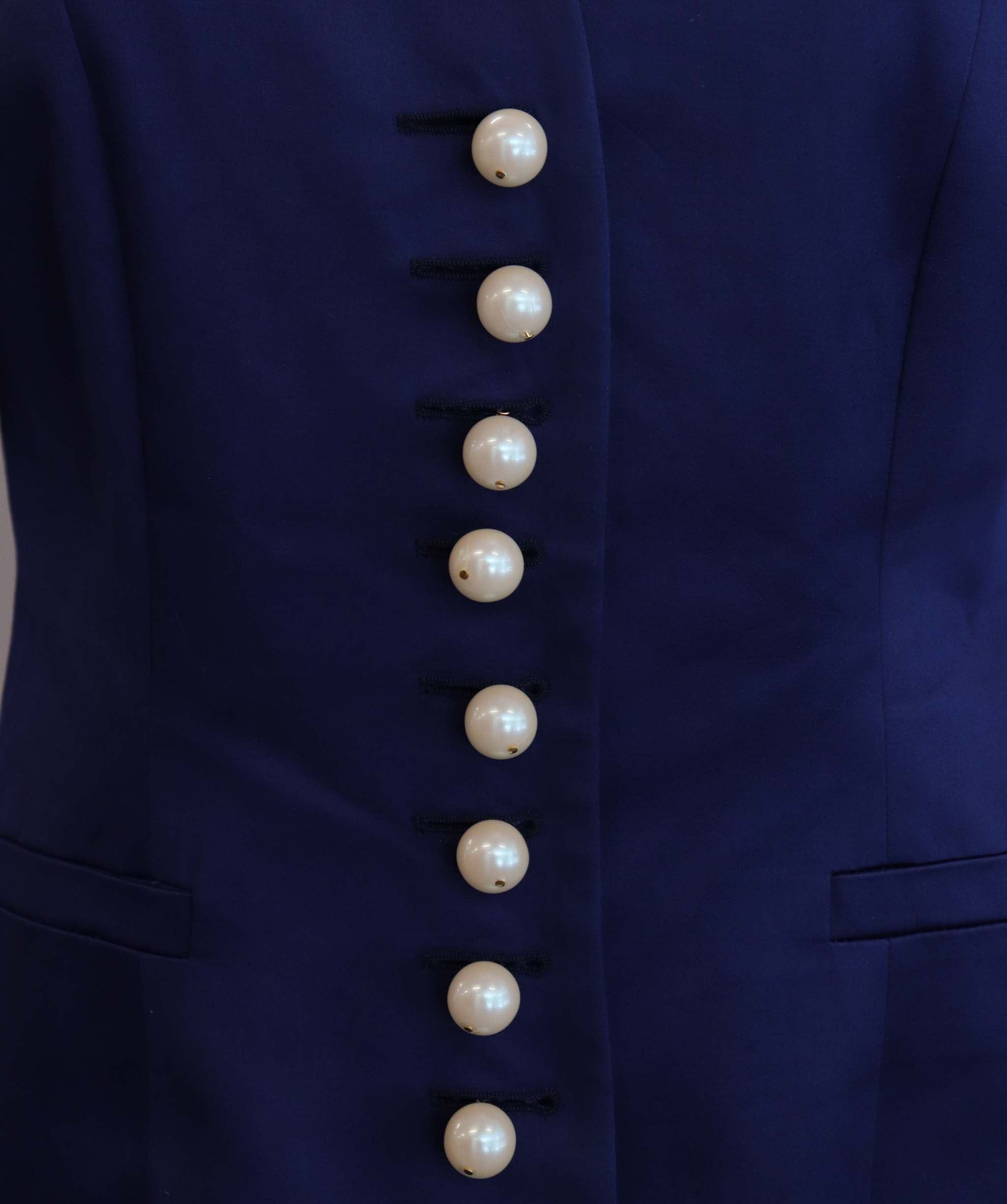 Christian Dior CHRISTIAN DIOR Button pearls short sleeves jacket AGC2959