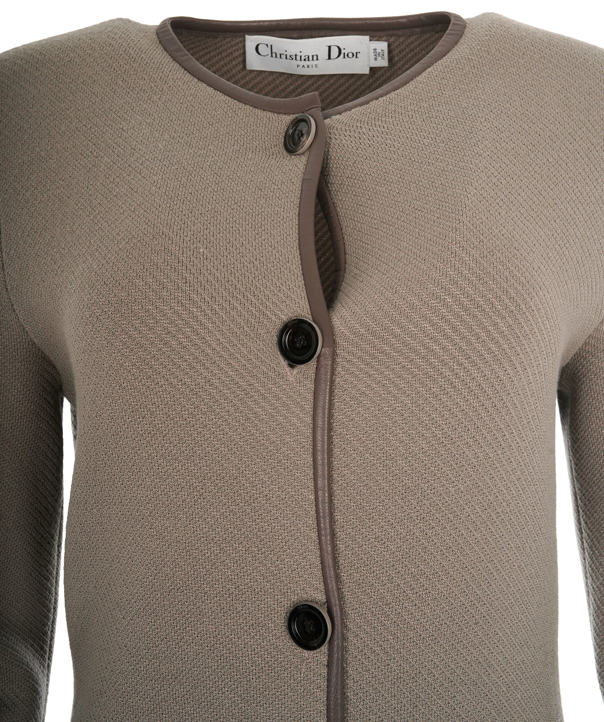 Christian Dior Christian Dior Cardigan Brown Single Breasted ALC1849