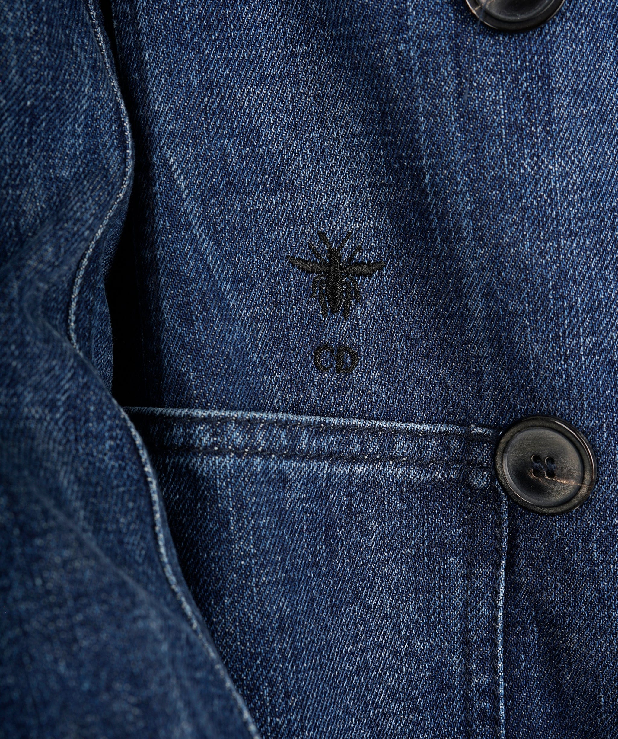 Christian Dior CHRISTIAN DIOR Double breasted denim bar jacket AGC2268