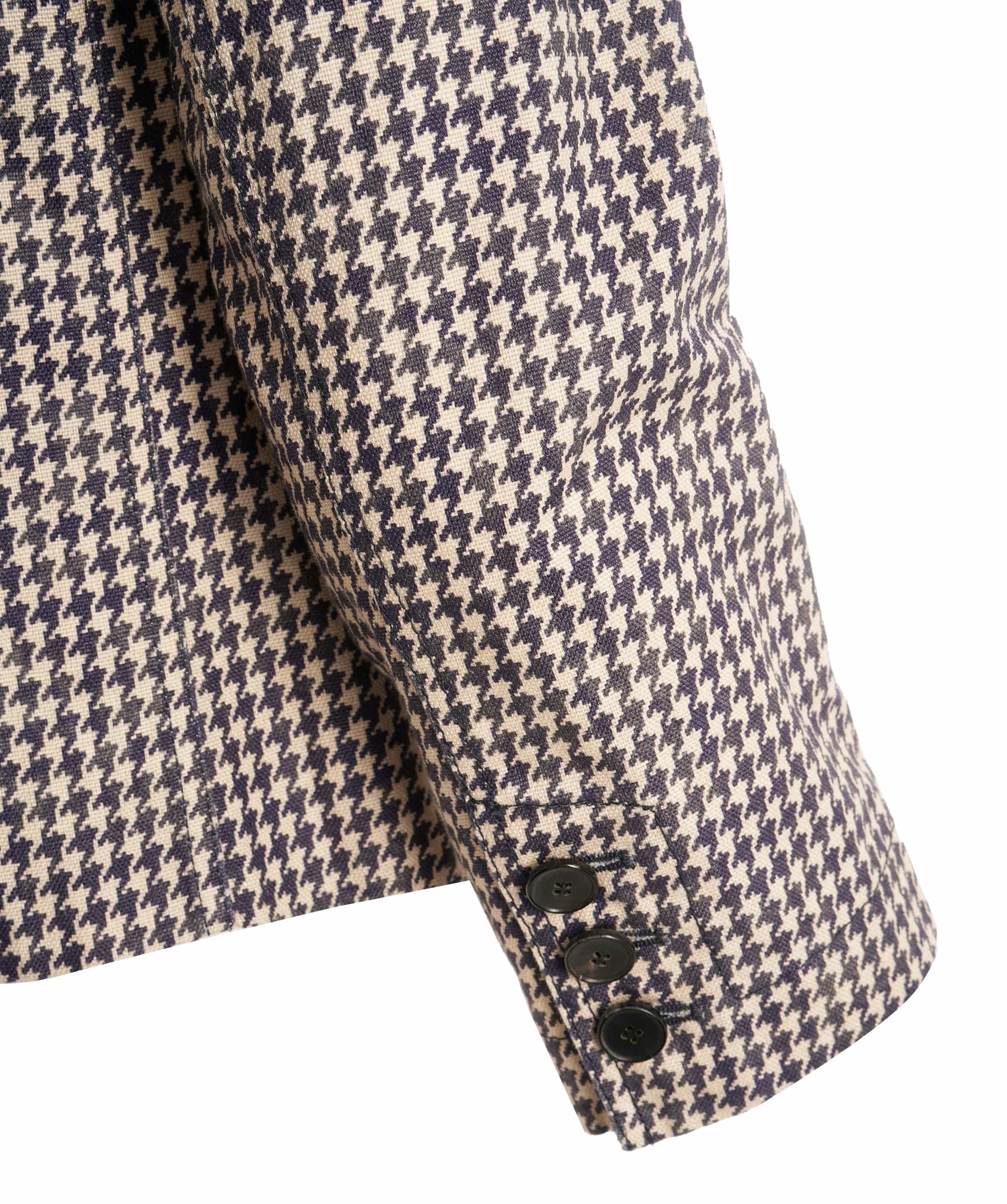 Christian Dior Christian Dior Double Breasted Jacket Navy / White Houndstooth Size 36 SKC1877
