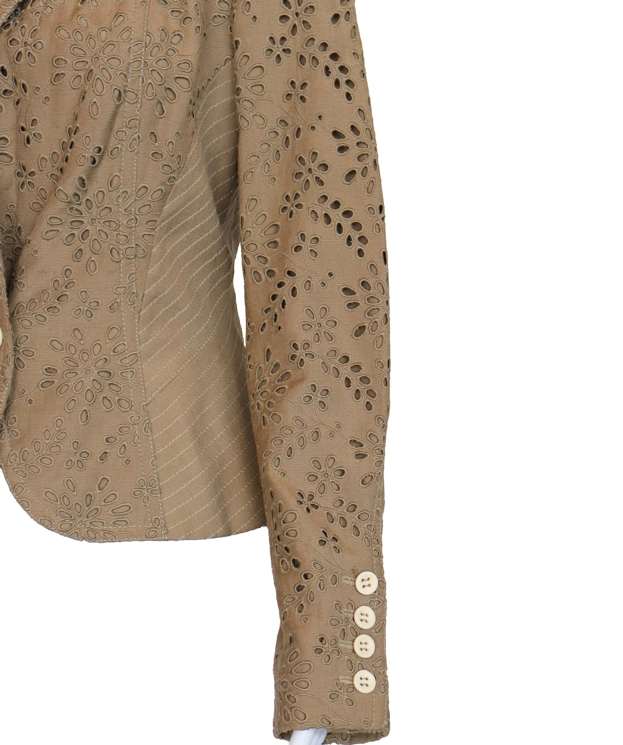 Christian Dior Christian Dior embroidered kaki jacket AGC2524