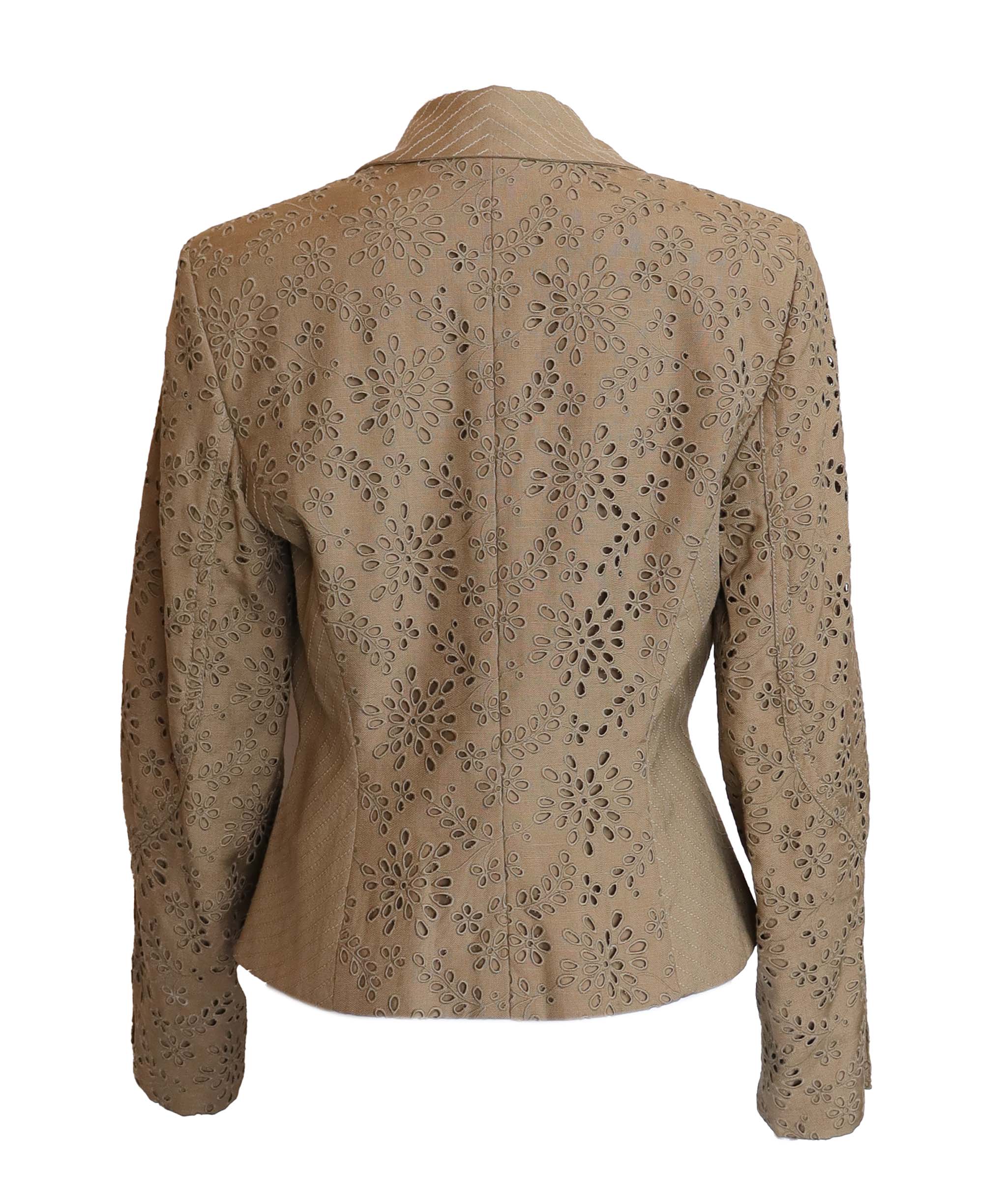 Christian Dior Christian Dior embroidered kaki jacket AGC2524