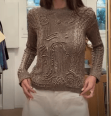 CHRISTIAN DIOR CHRISTIAN DIOR Gold lurex sweater AGC3797