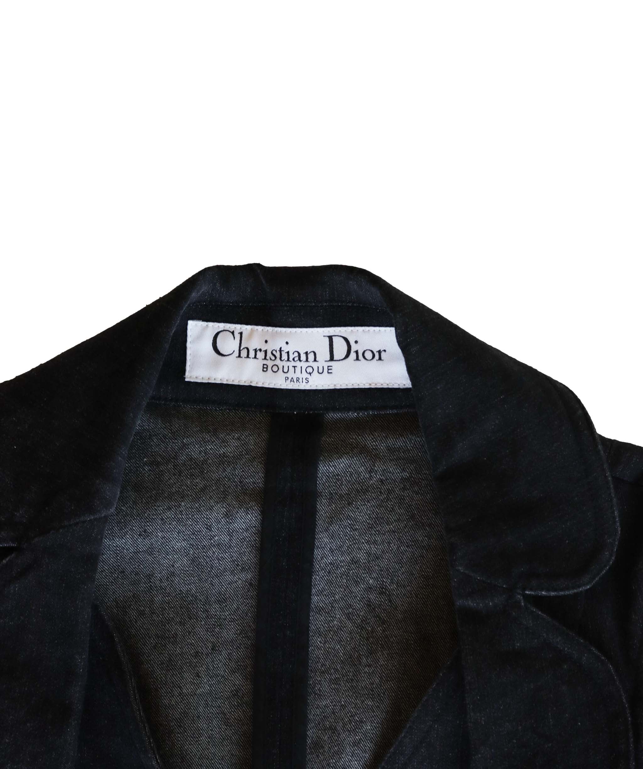 Christian Dior Christian Dior grey jean bar jacket AGC1896