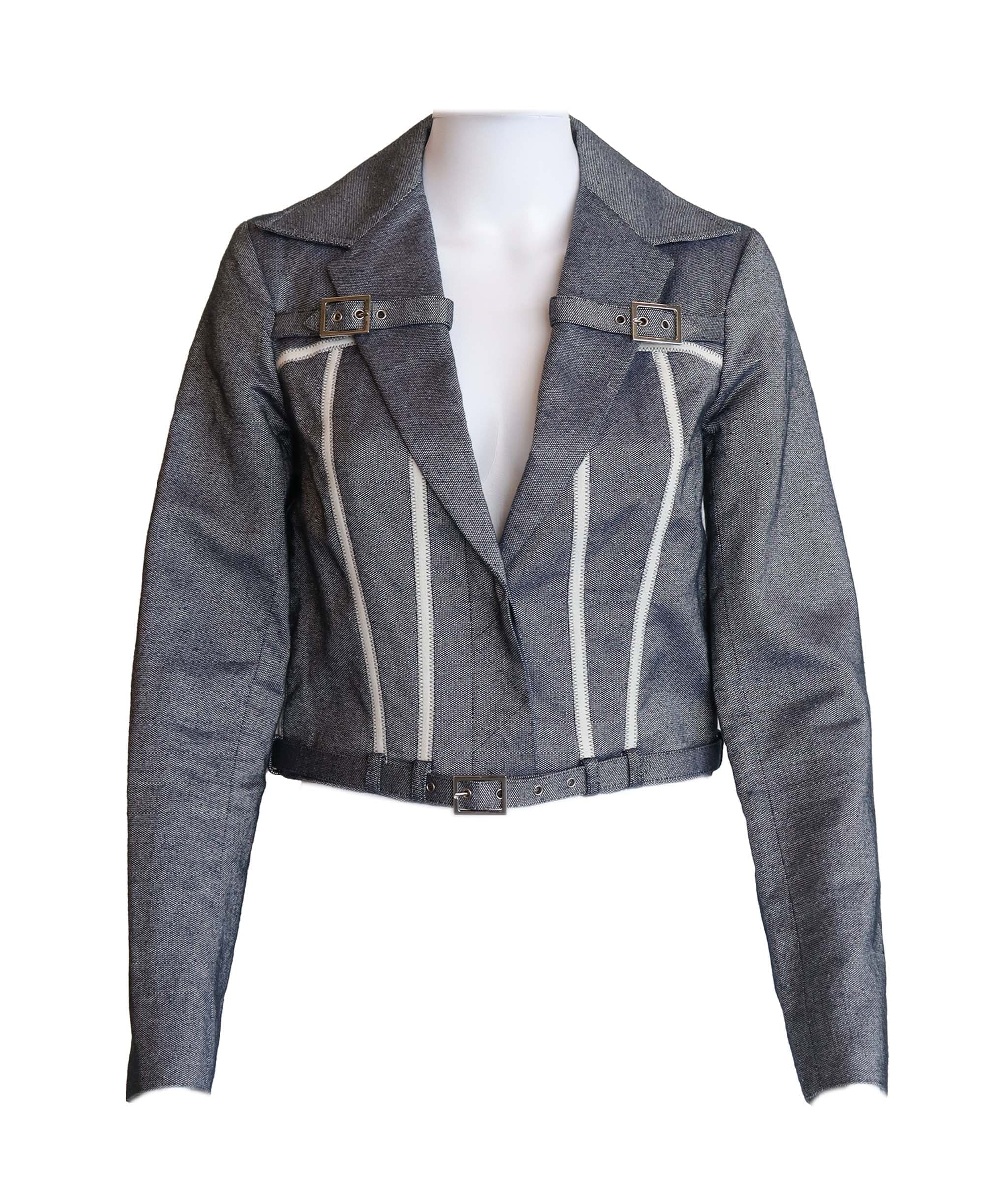 Christian Dior Christian Dior Jean jacket with white details AGC2514