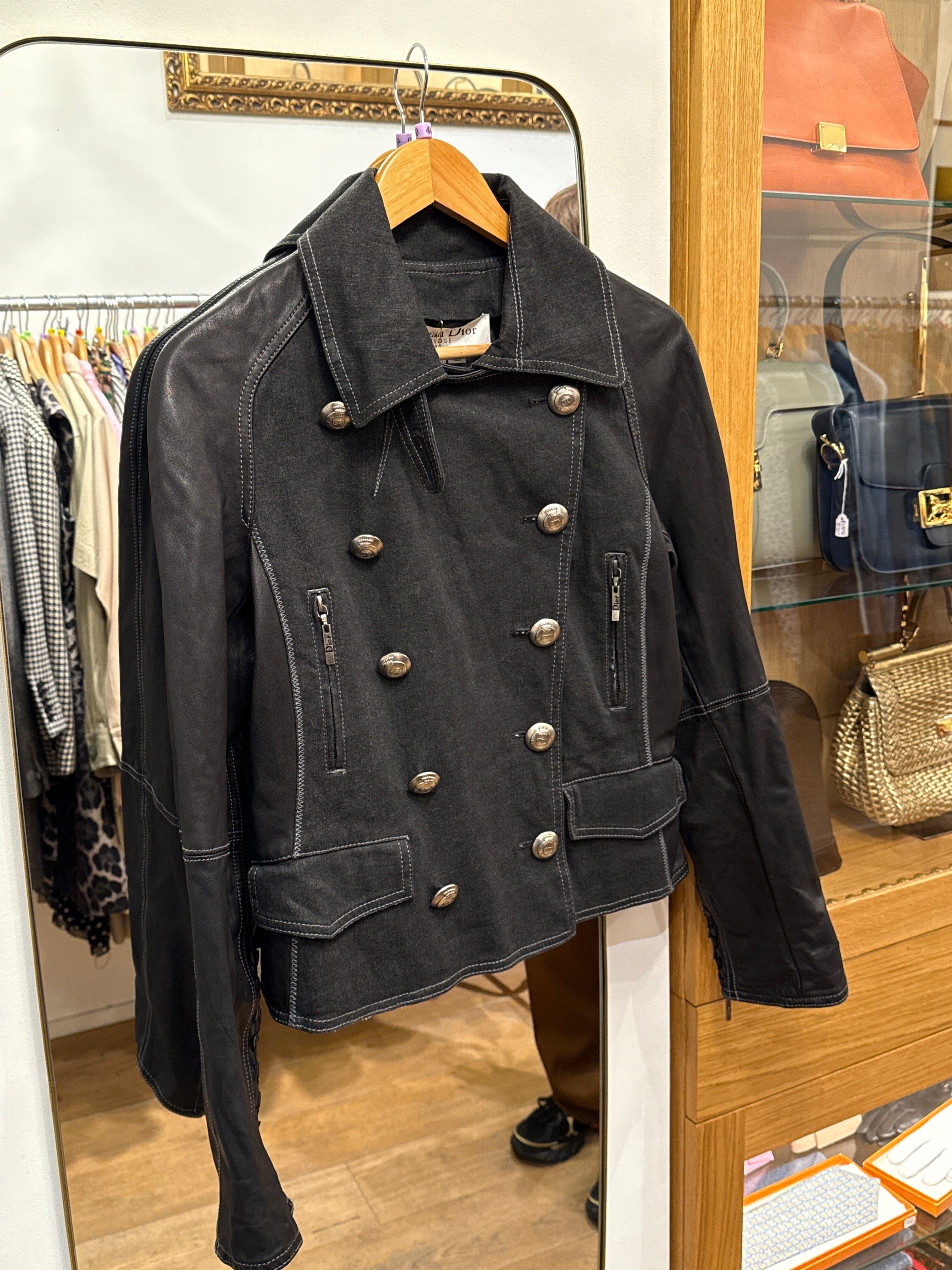 Christian Dior Christian Dior jean leather jacket AGC3055