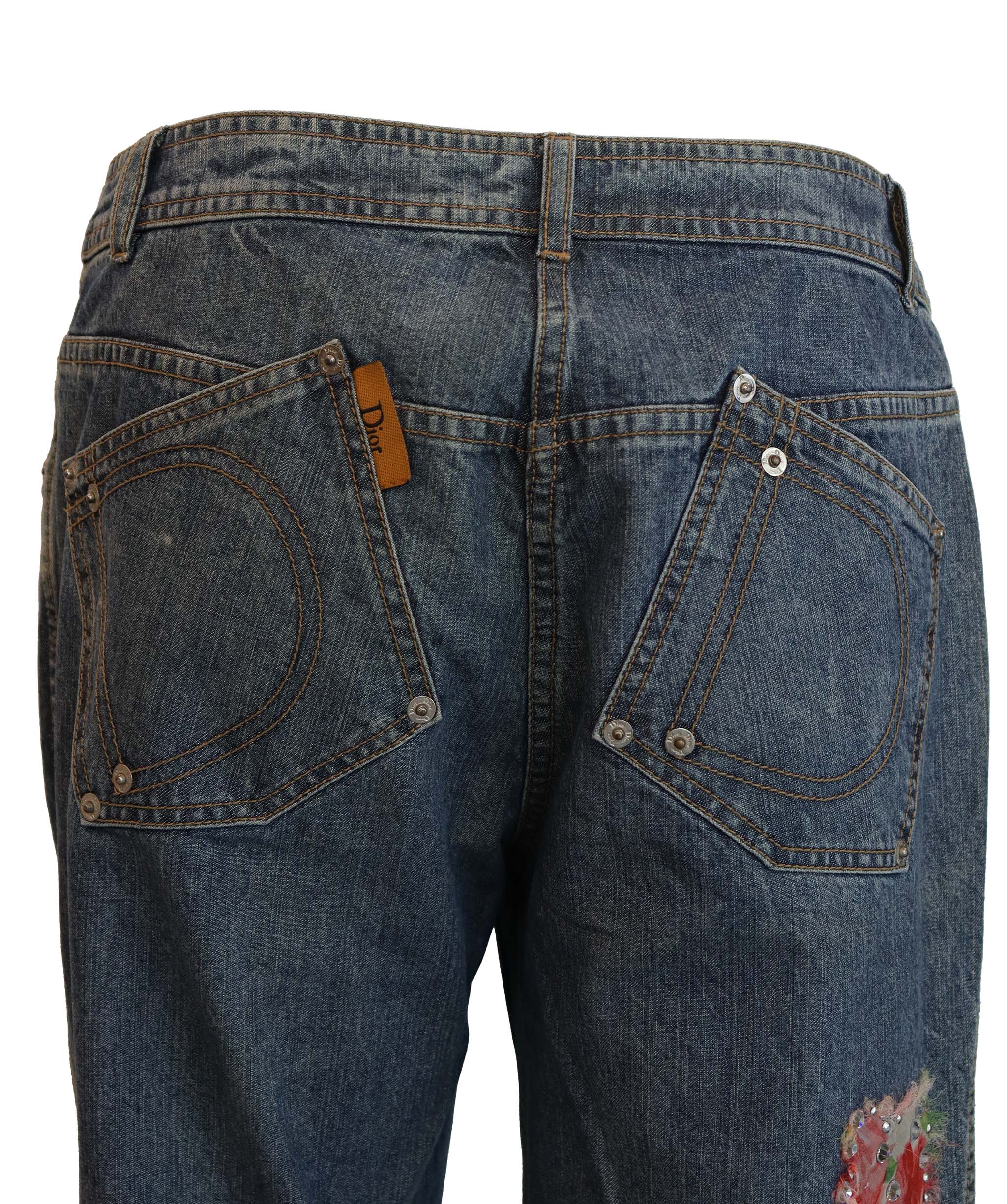 Christian Dior Christian Dior jeans with flowers AGC2599